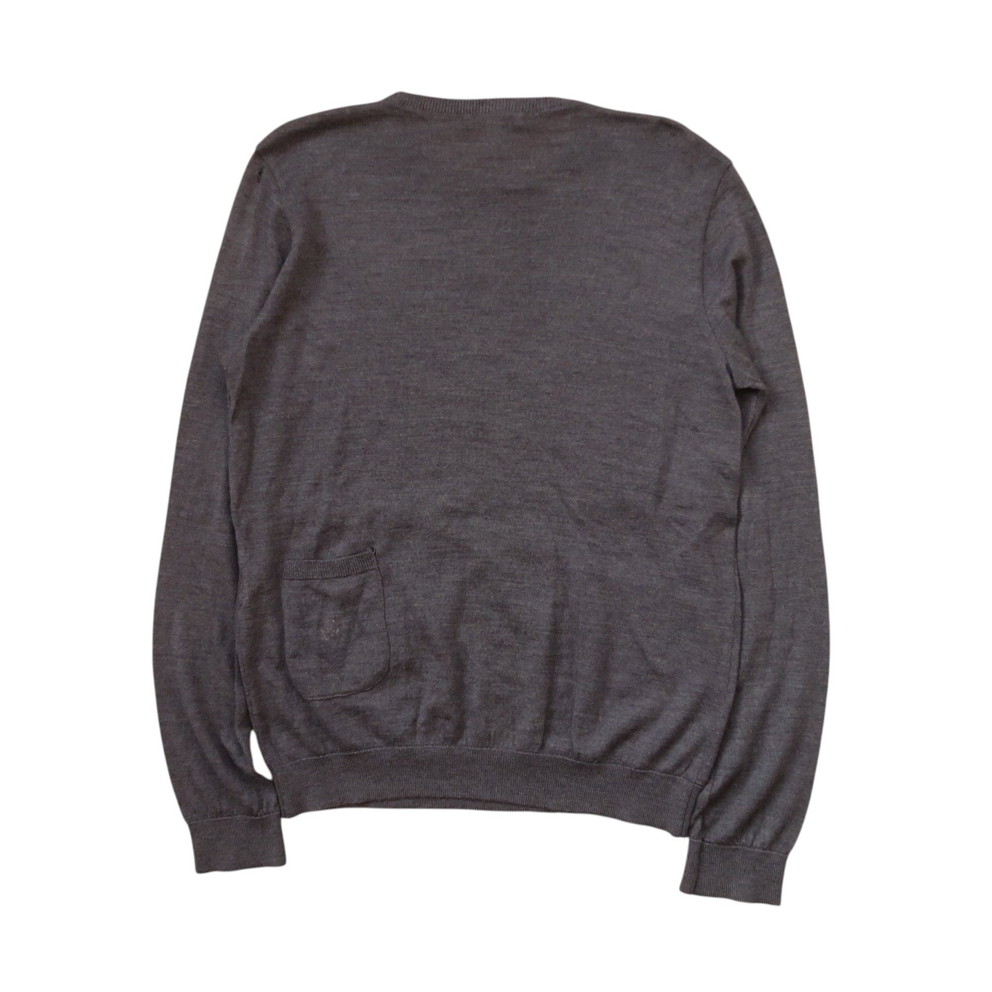 Moschino Moschino Asymmetric Patchwork Distressed Knit Sweater Size US M / EU 48-50 / 2 - 2 Thumbnail