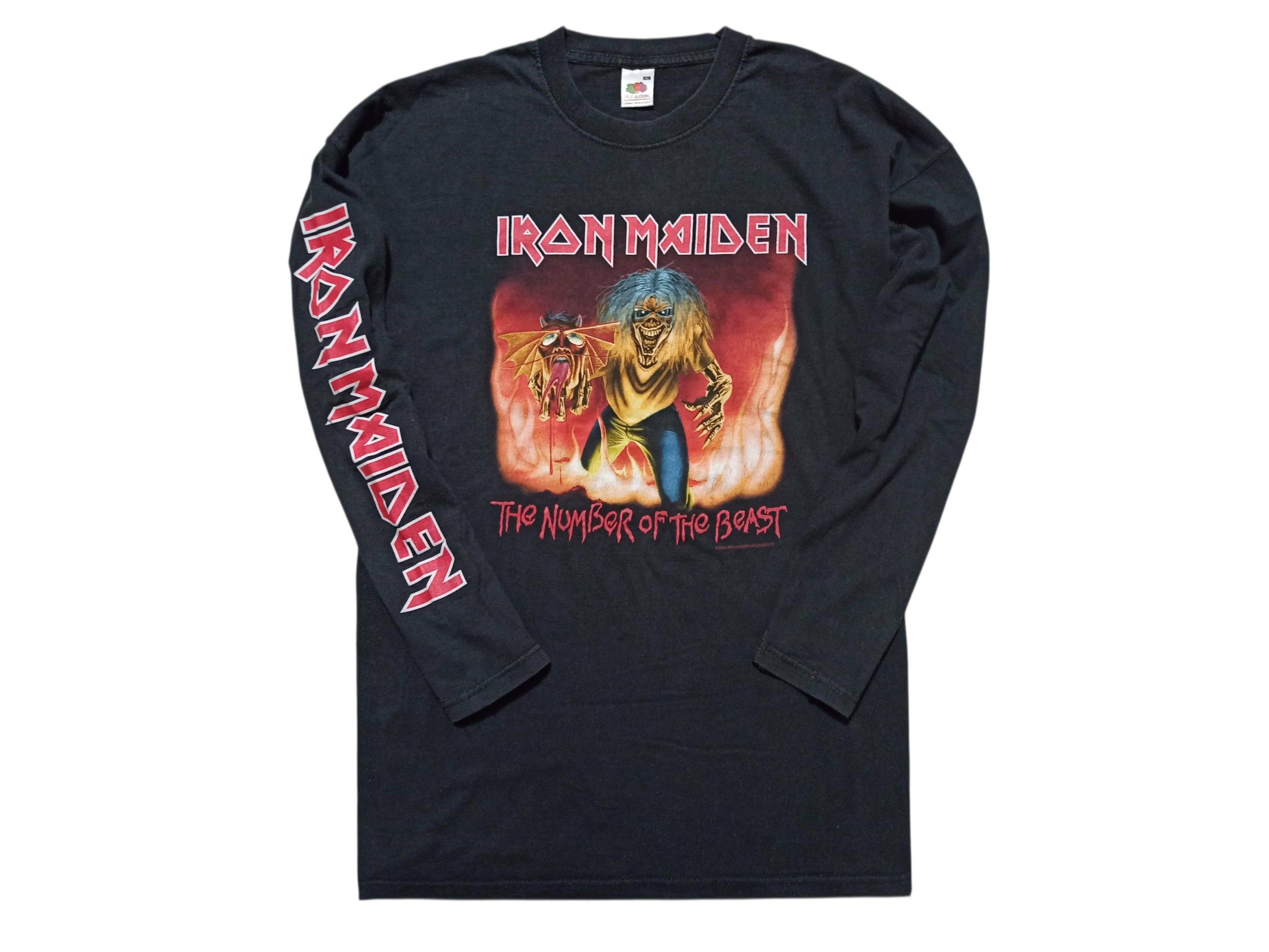 Iron Maiden Iron Maiden The Number of the Beast Vintage Long Sleeve Tee Size US L / EU 52-54 / 3 - 1 Thumbnail