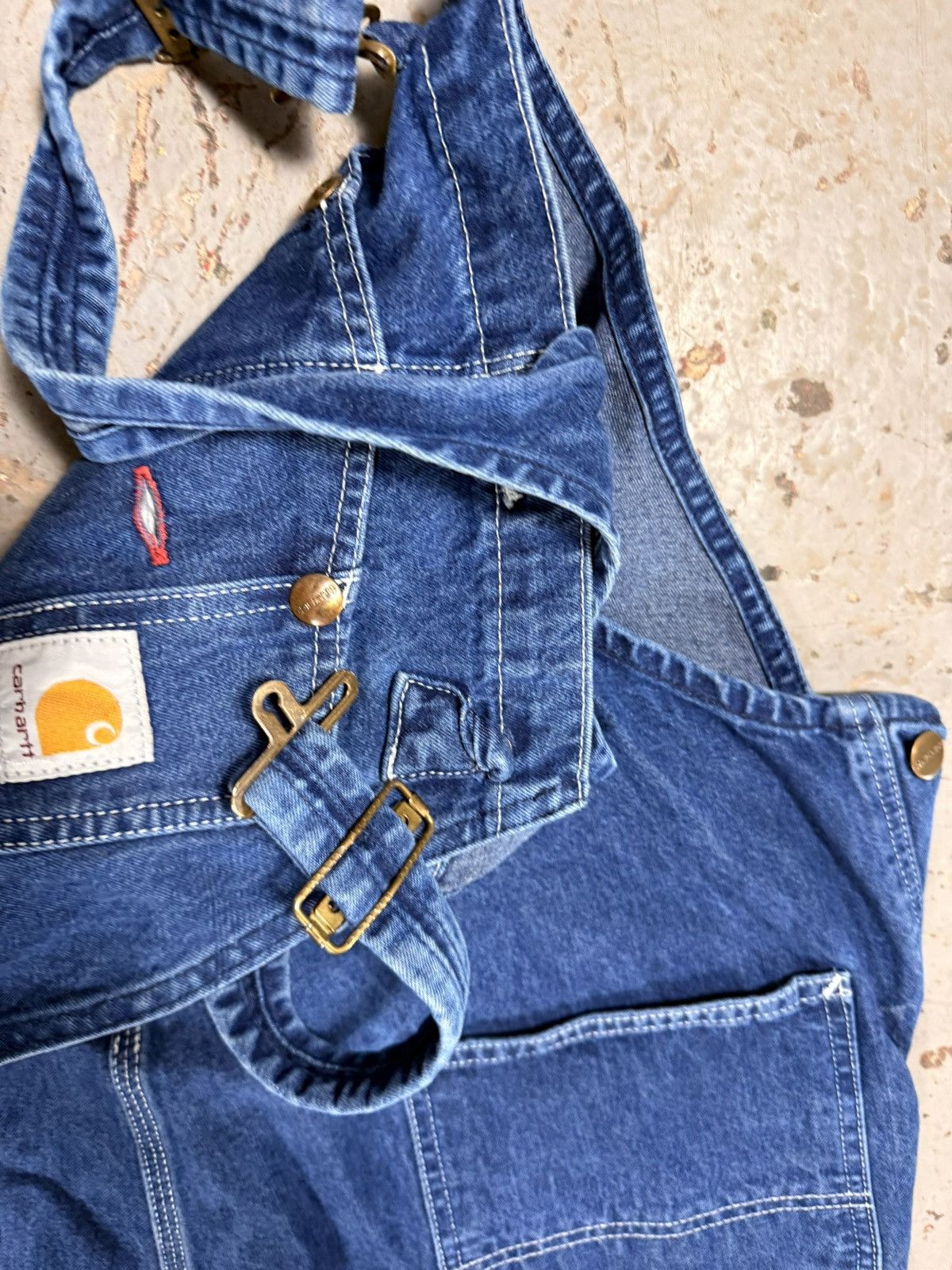 Carhartt Vintage Distressed Denim Carhartt Overalls Size US 42 / EU 58 - 8 Thumbnail