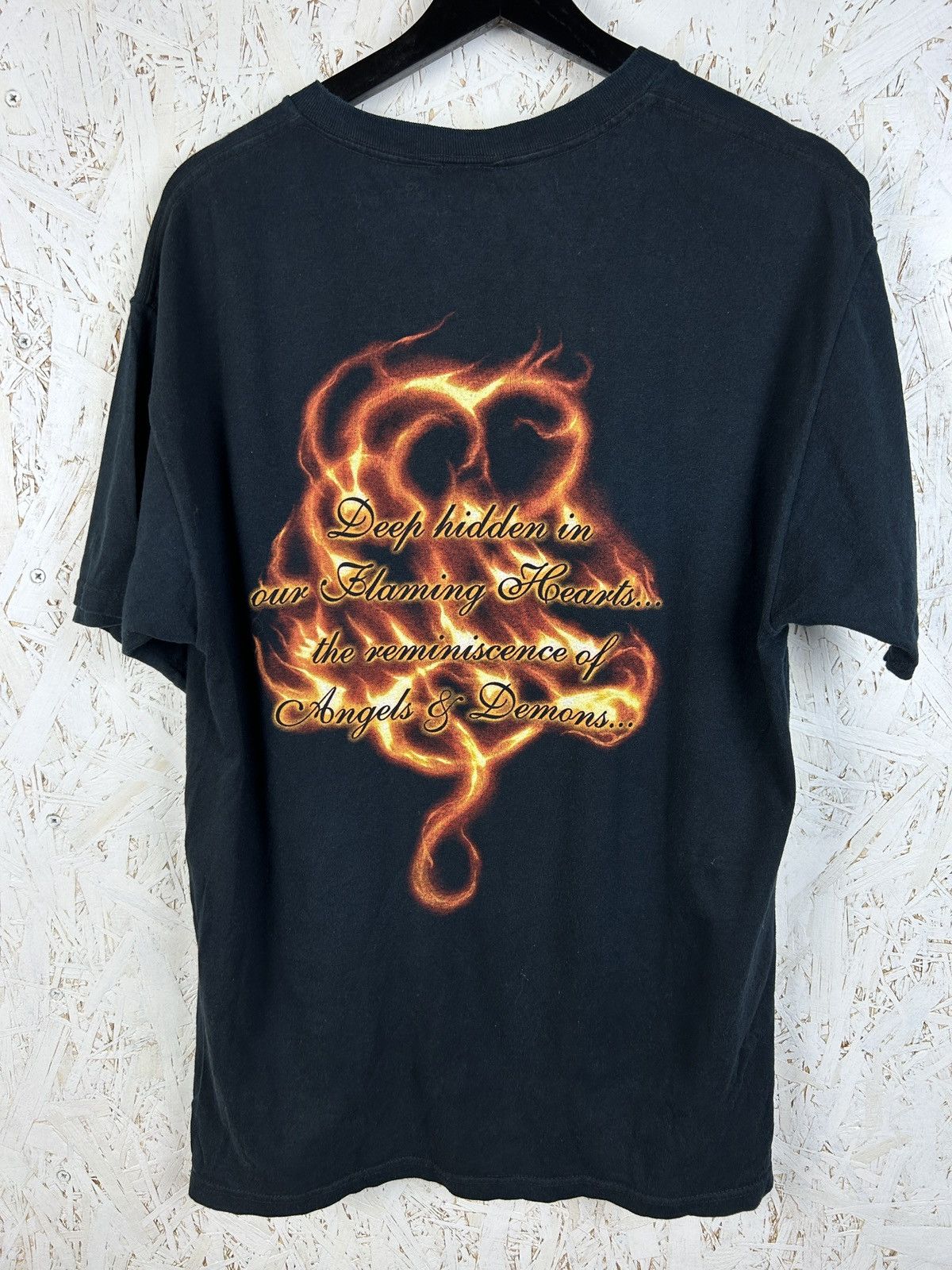 Band Tees Vintage Nightwish Angels & Demons Flame Metal T-Shirt L Size US L / EU 52-54 / 3 - 3 Thumbnail