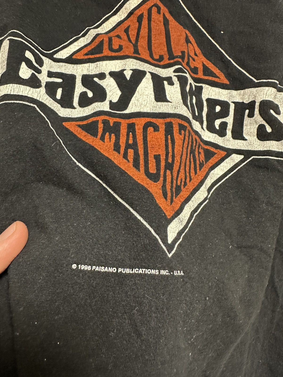 Vintage Rare Size 1996 Easy Riders Magazine Tee Made in USA Size US XL / EU 56 / 4 - 7 Thumbnail