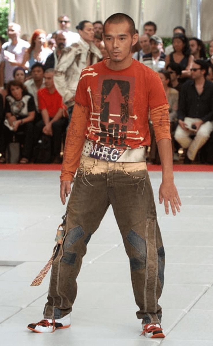 Marithe + Francois Girbaud SS2006 Marithé + François Girbaud Khaki Studded Cargo Jeans Size US 32 / EU 48 - 2 Thumbnail