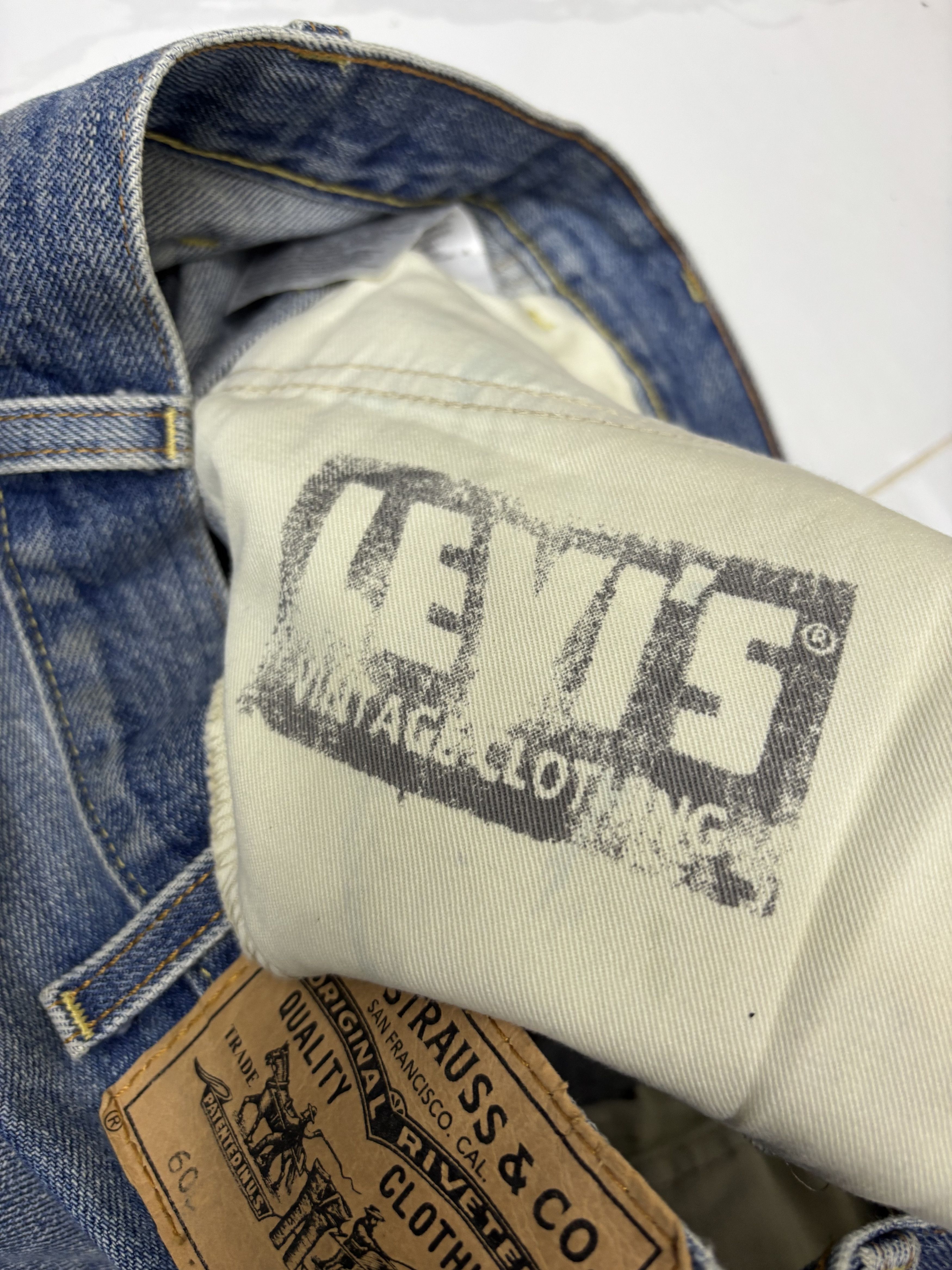 Levi's × Levi's Vintage Clothing × Vintage Vintage Levis Orange Tab Big E Distressed Denim Size 31" - 12 Thumbnail