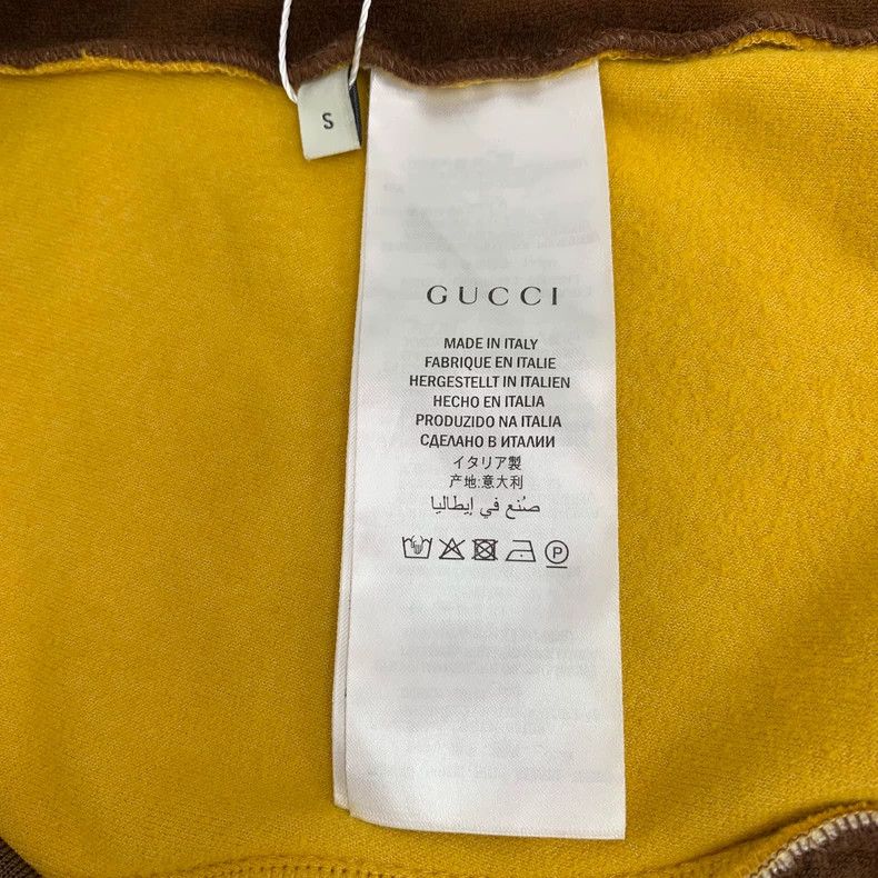 Gucci Gucci Dark brown logo embroidered cotton stand-up collar z Size S / US 4 / IT 40 - 7 Thumbnail
