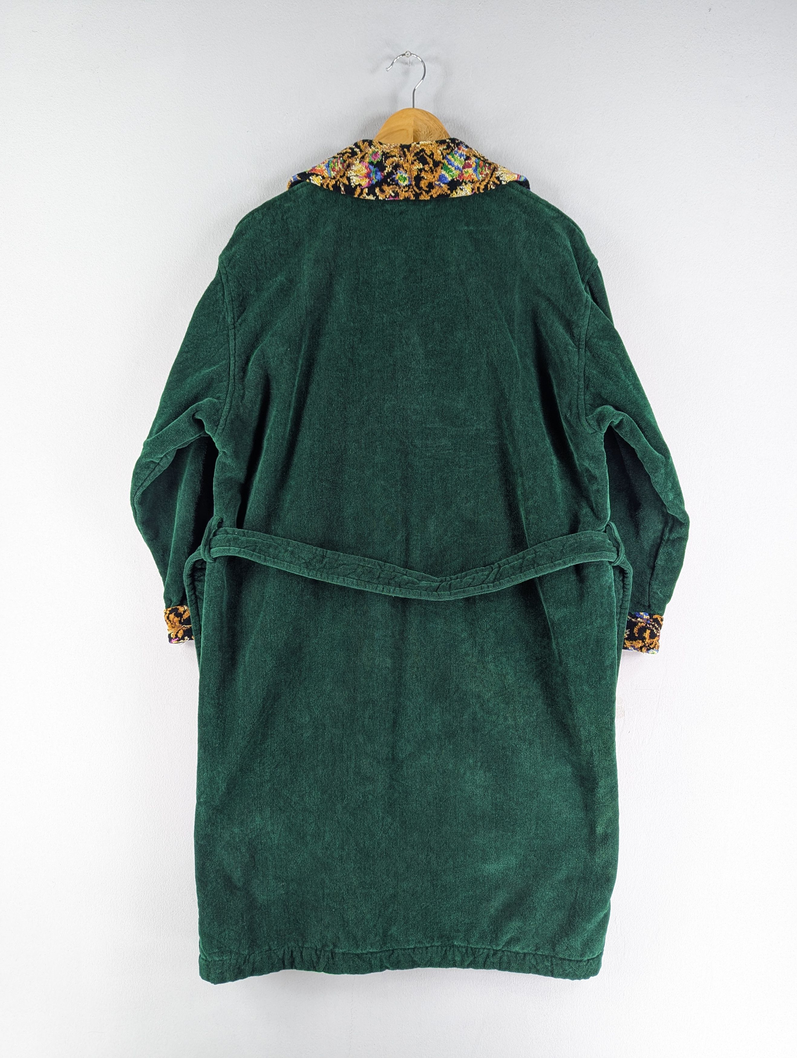 MCM Vintage MCM Velour Robe Green Gold Embroidery Logo Size US L / EU 52-54 / 3 - 12 Thumbnail