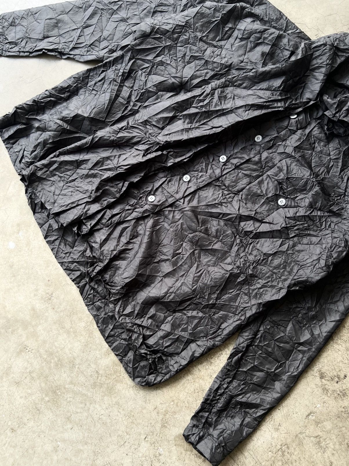 Issey Miyake Archive Issey Miyake 2003 - Scarf Collar Wrinkle Shirt Size US S / EU 44-46 / 1 - 5 Thumbnail