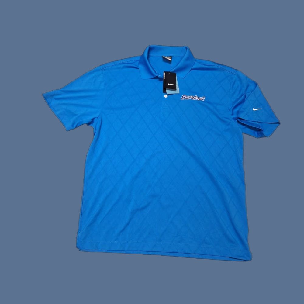 Vintage NikeGolf Dri-Fit Polo Shirt Blue Men XL Button Short Sleeve NWT Size US XL / EU 56 / 4 - 1 Thumbnail