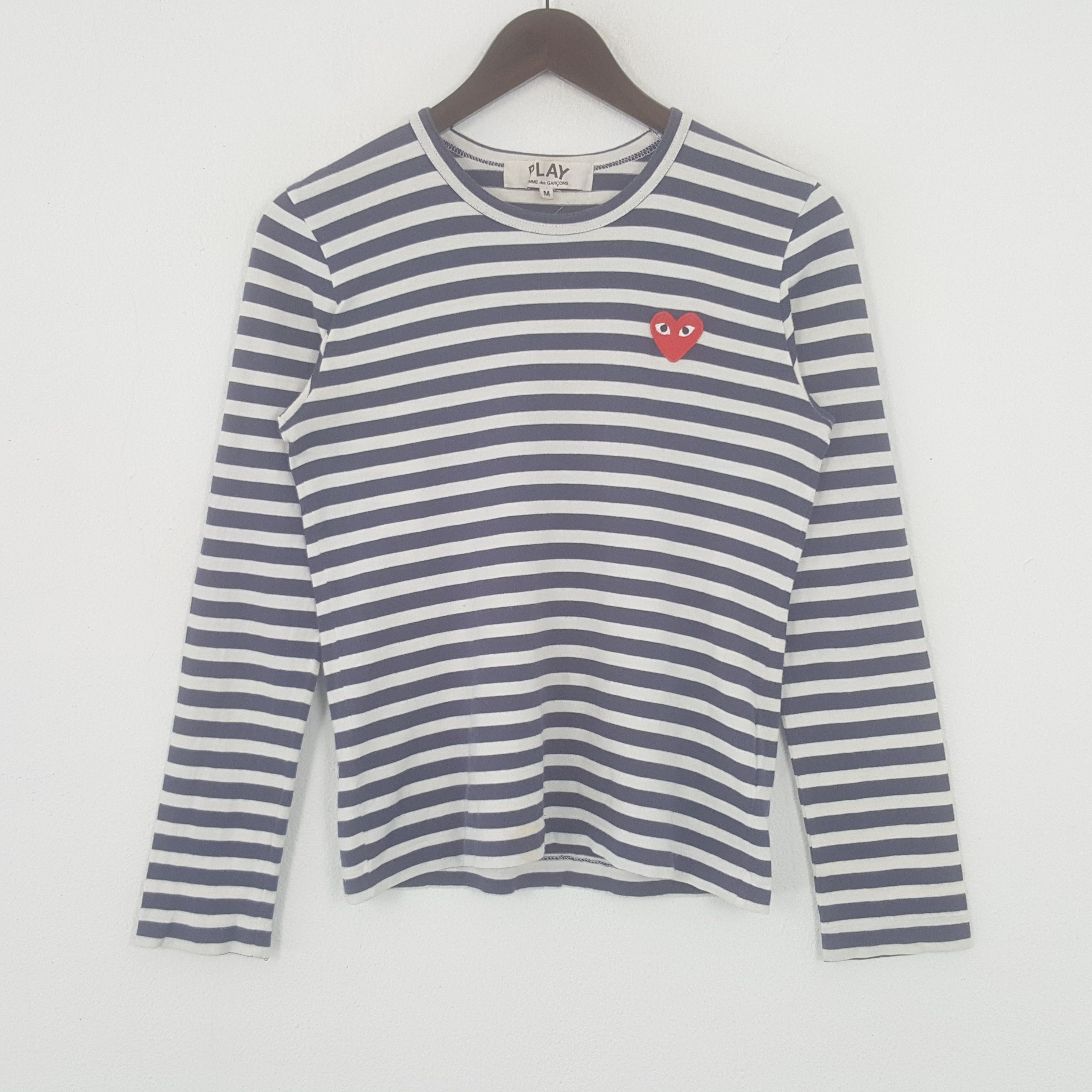 Vintage Comme Des Garcons Striped Long Sleeve T-shirt