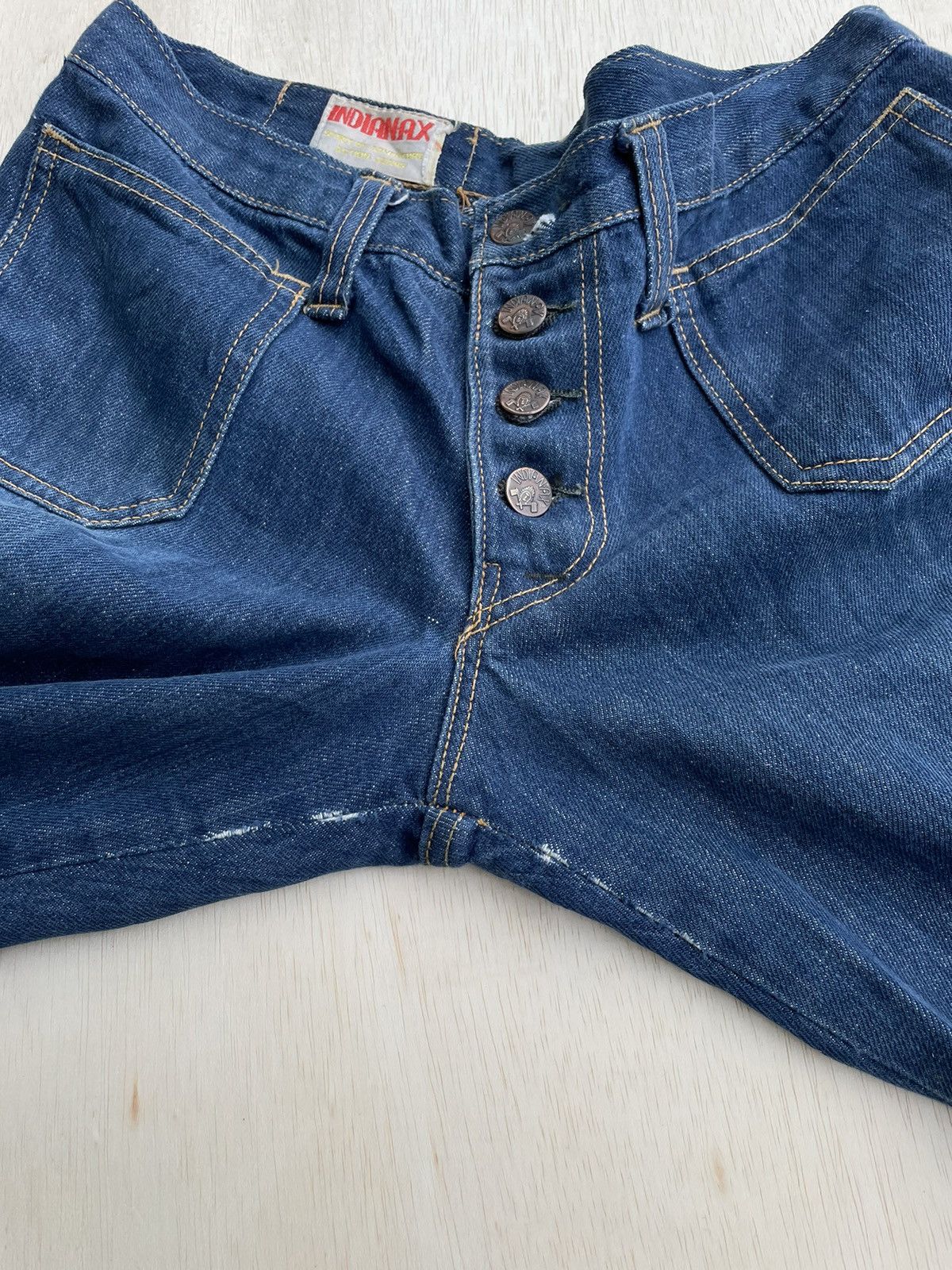 If Six Was Nine × Japanese Brand × Vintage Vintage Flare Indianax Jeans Bootcut Size 30" / US 8 / IT 44 - 9 Thumbnail