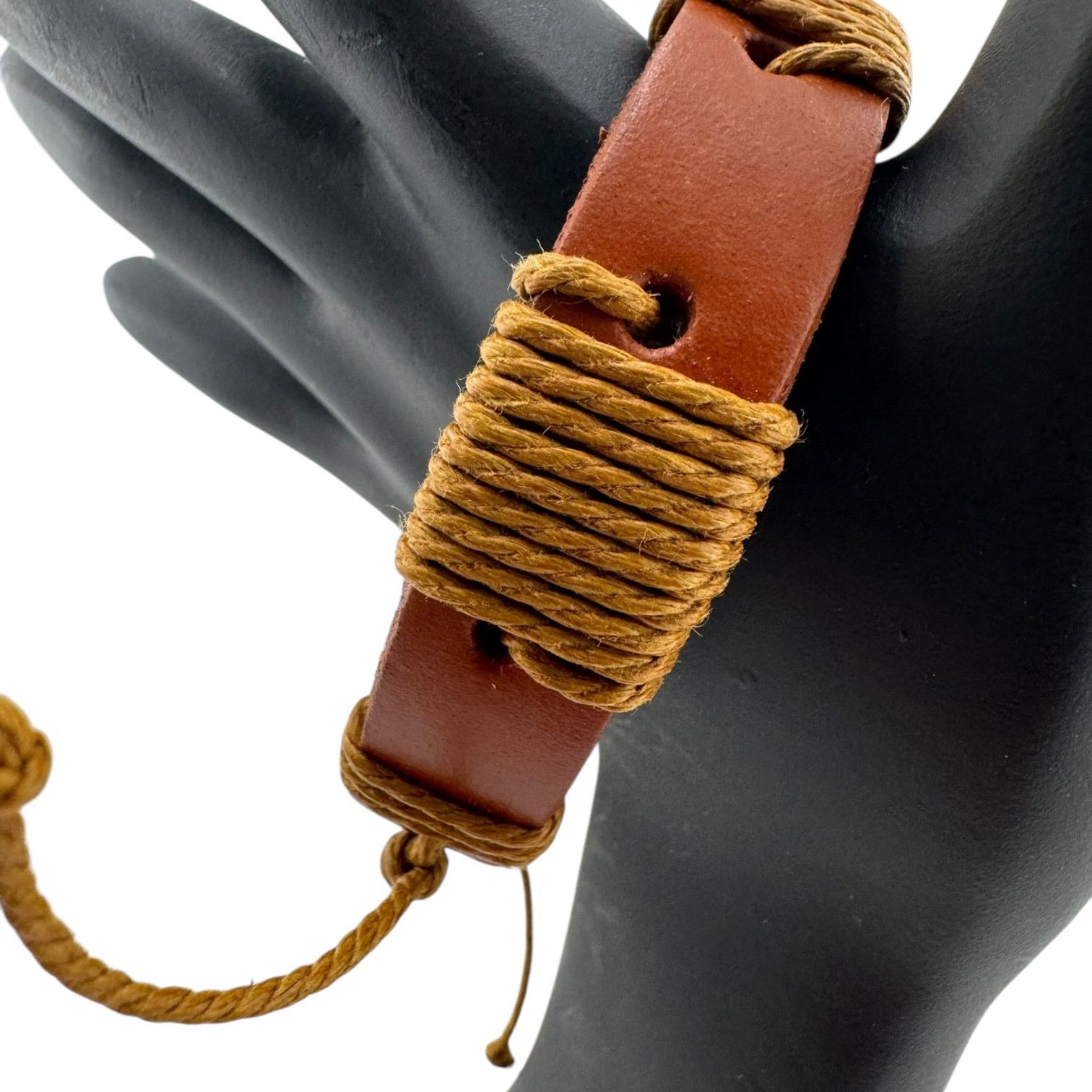 Other Caramel Nomad: Hand-Forged Leather Cuff for Wild Hearts Size ONE SIZE - 2 Thumbnail