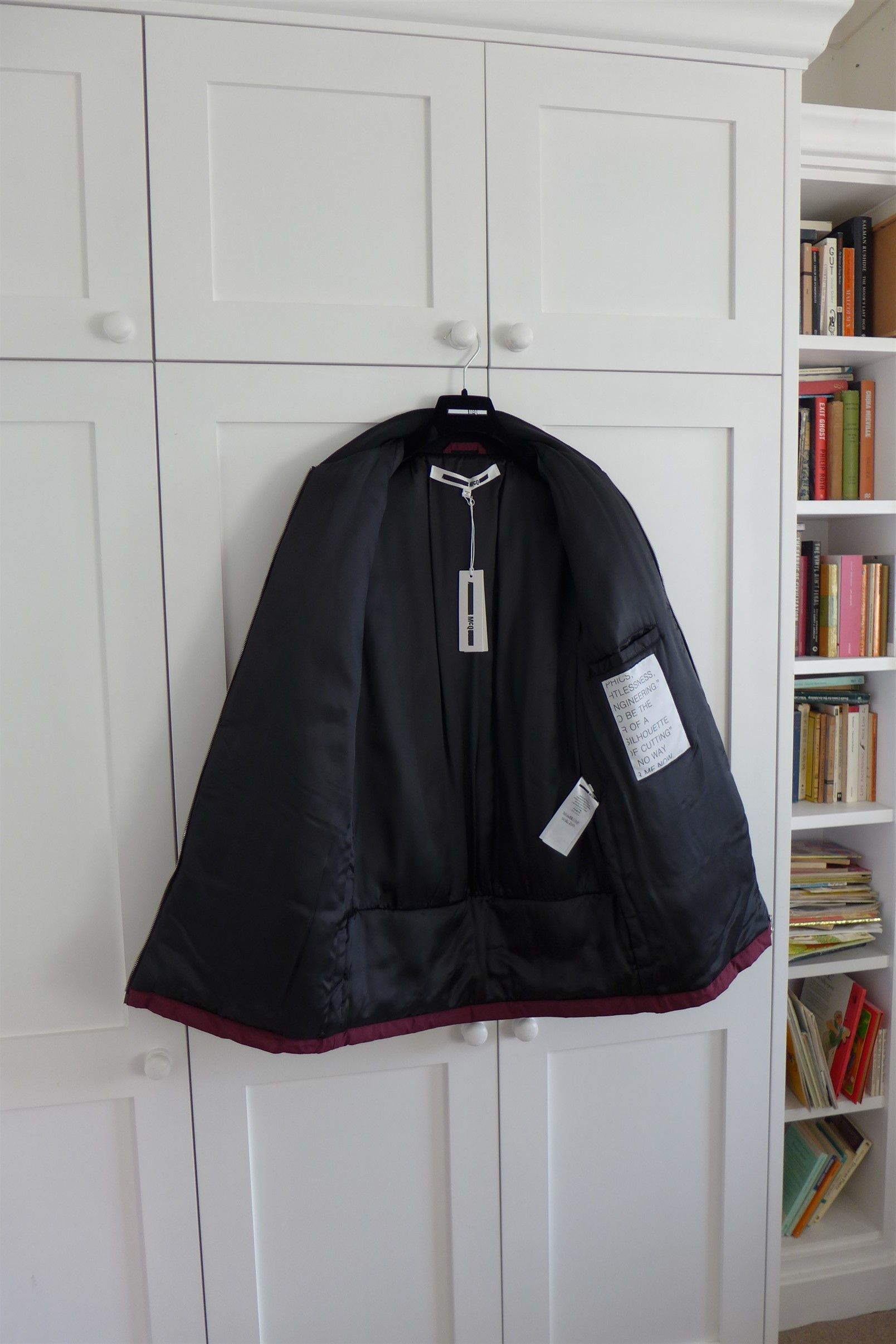 Alexander McQueen McQueen McQ Hybrid MA Bomber Jacket - Burgundy Size US S / EU 44-46 / 1 - 3 Thumbnail