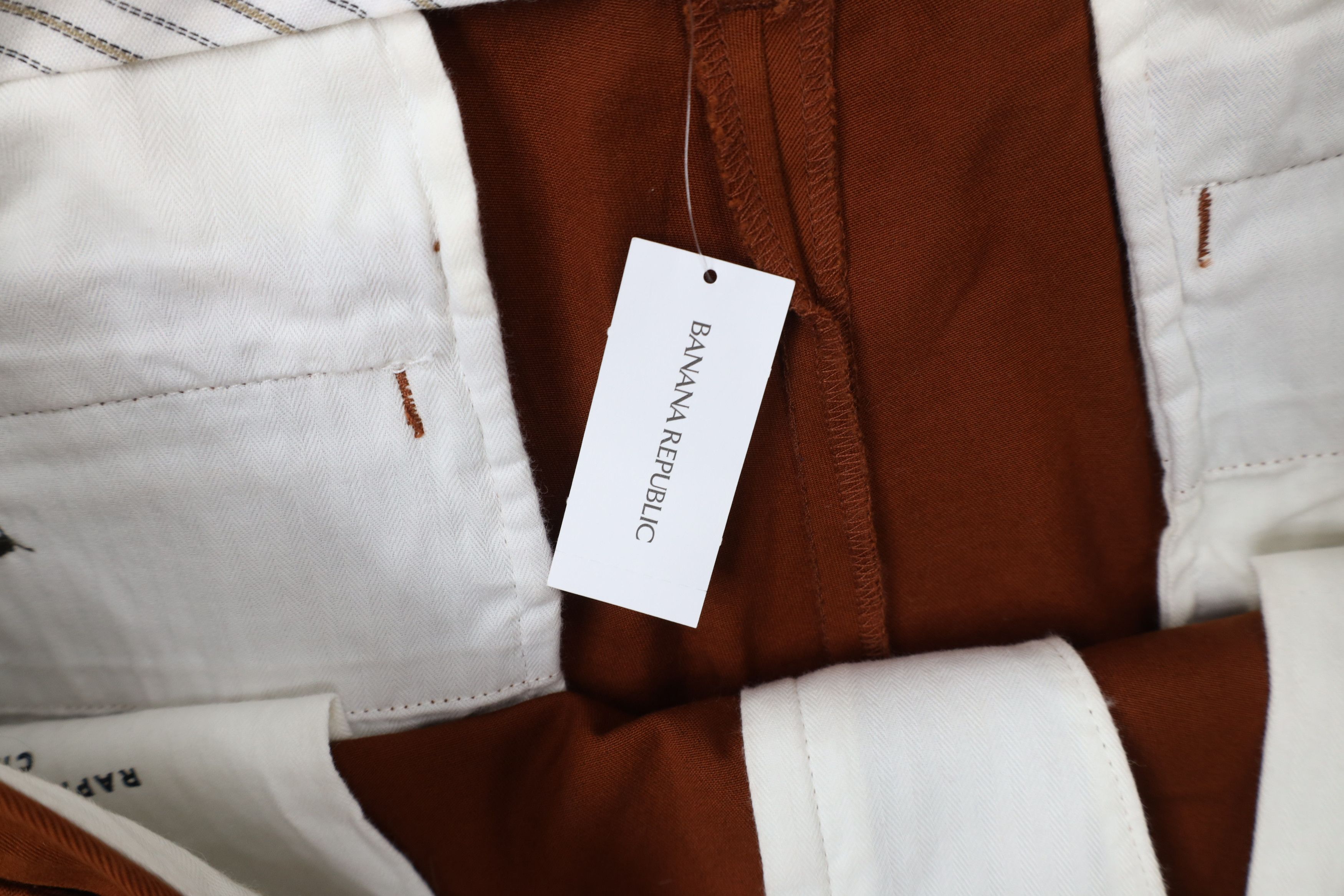 Banana Republic × Vintage New Banana Republic Fit Rapid Movement Chino Pants Orange Size US 38 / EU 54 - 7 Thumbnail