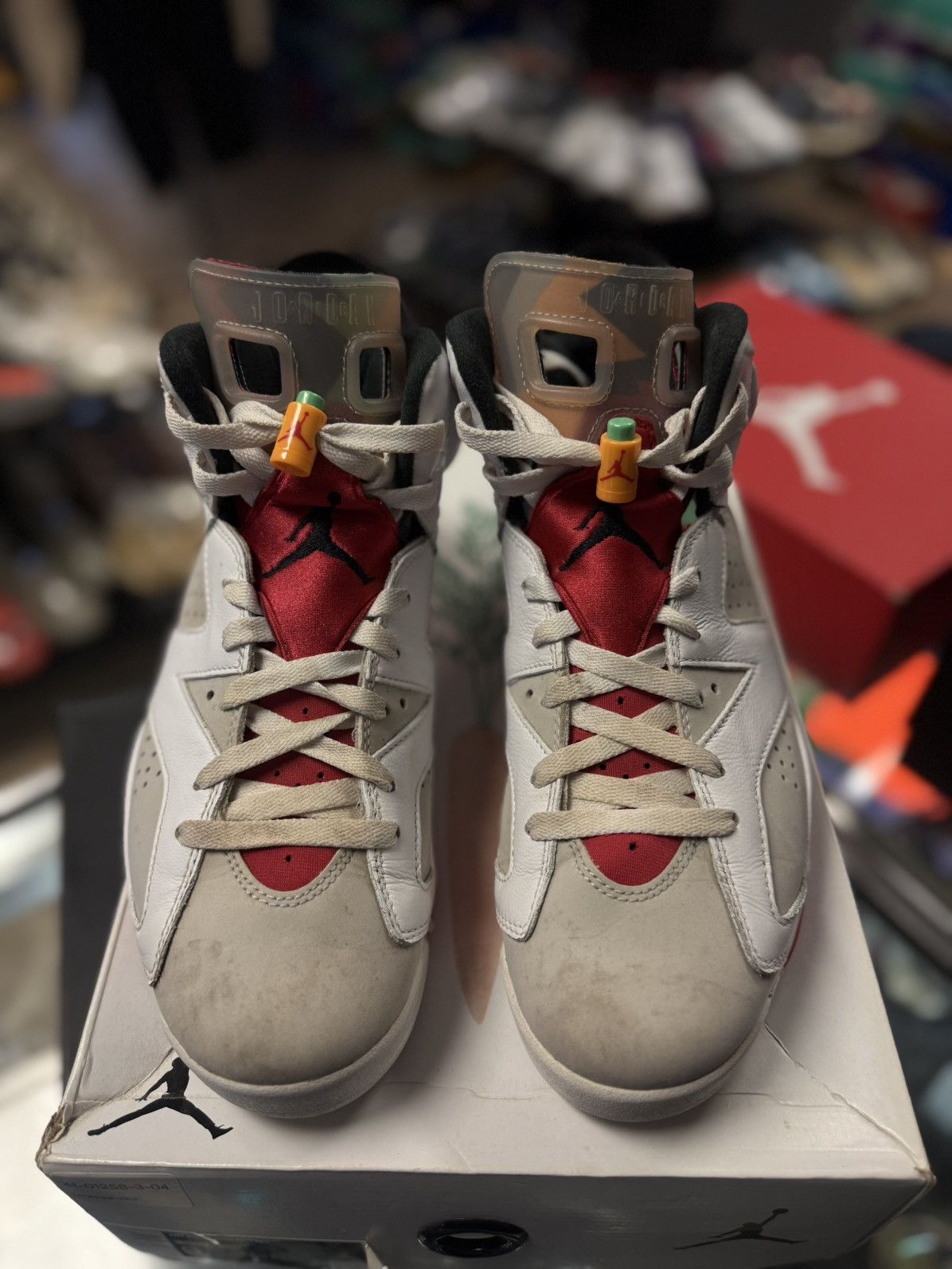 Jordan Brand × Nike Jordan 6 Hare Size 9 Pre Owned W Box Beaters Size US 9 / EU 42 - 6 Thumbnail