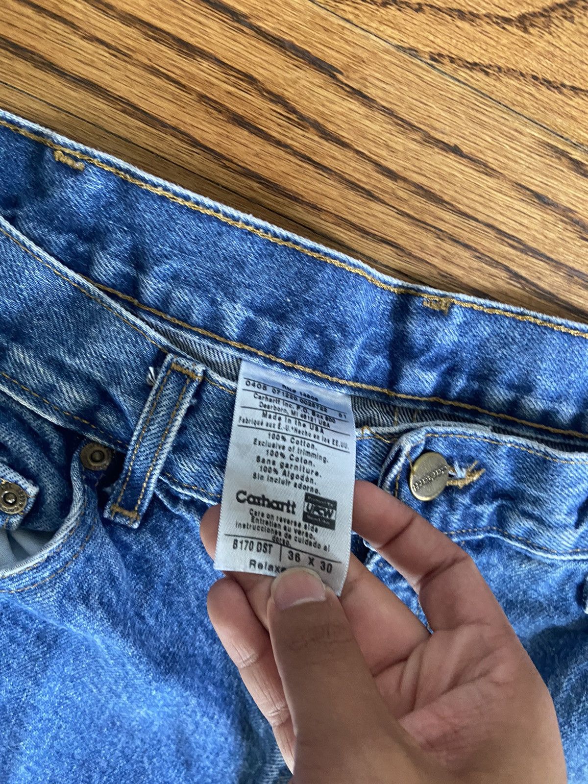 Carhartt × Vintage Vintage Carhartt jeans Size US 36 / EU 52 - 4 Thumbnail