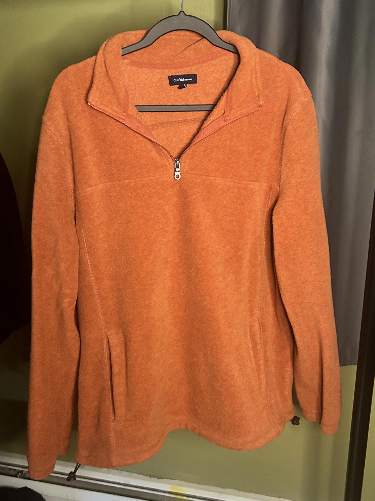 Croft & Barrow Cozy Orange Croft & Barrow Half-Zip Fleece Pullover Size US L / EU 52-54 / 3 - 3 Thumbnail