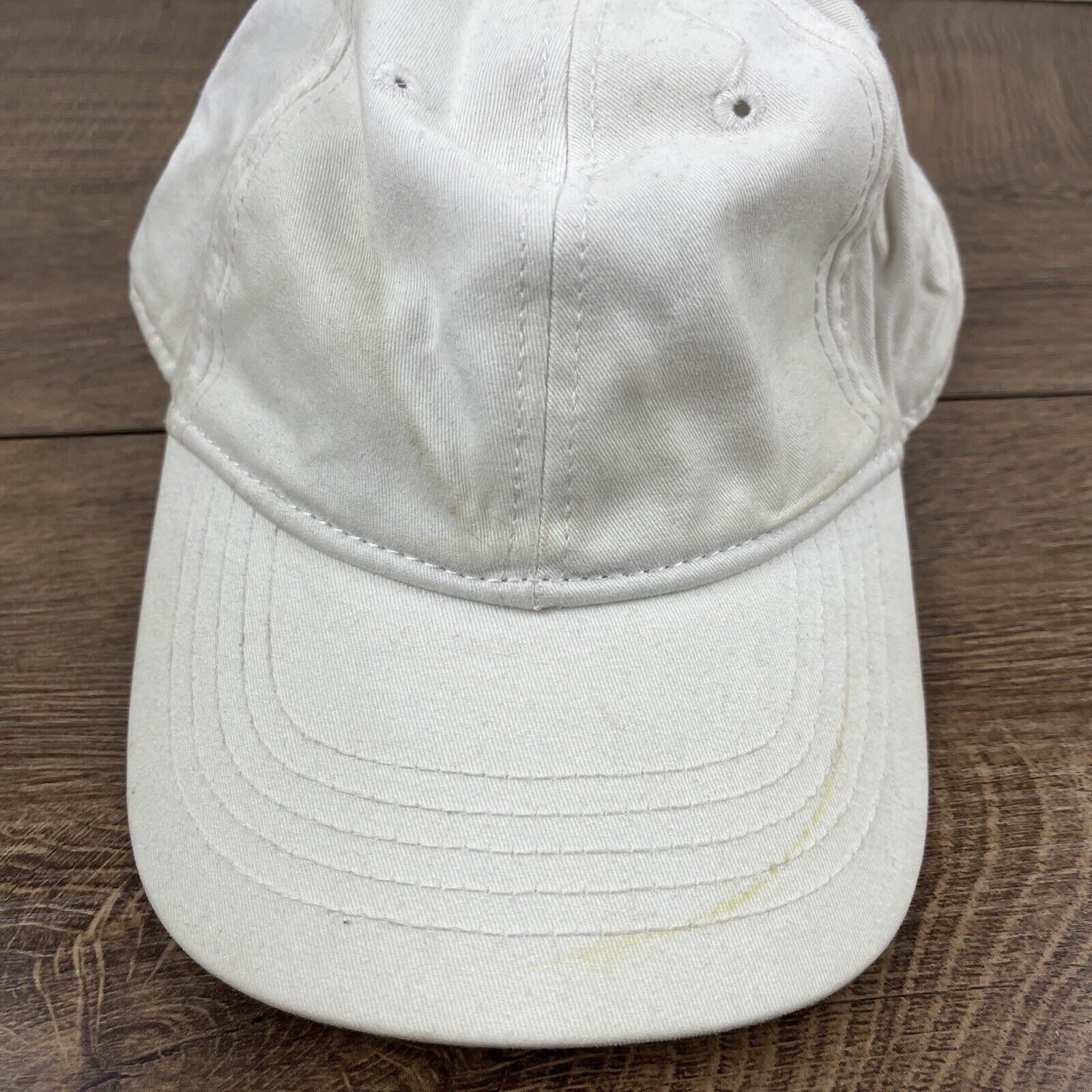 Other Plain White Hat White Hat Adjustable Adult Size Hat White Ca Size ONE SIZE - 7 Thumbnail