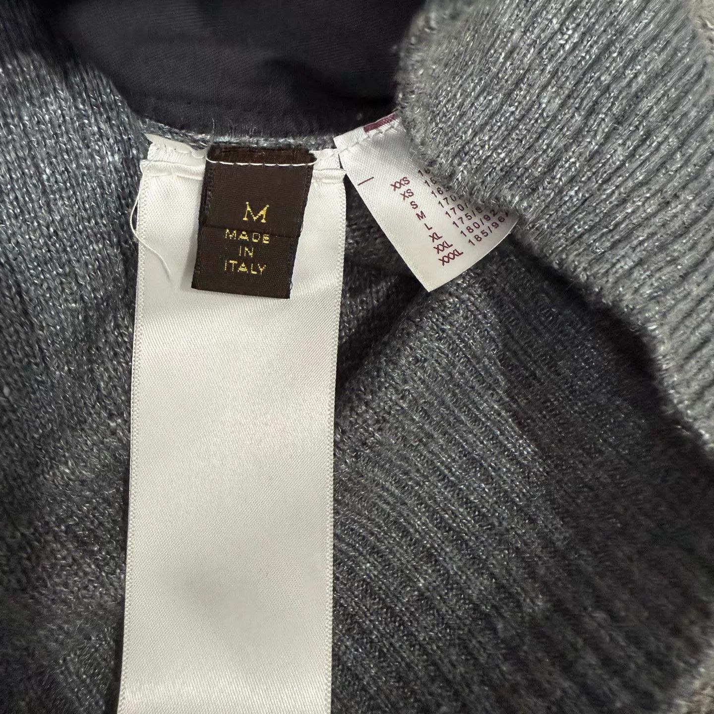 Louis Vuitton LV Gray Wool Knit Color Blocked Jacket M 99 New Size US M / EU 48-50 / 2 - 4 Thumbnail