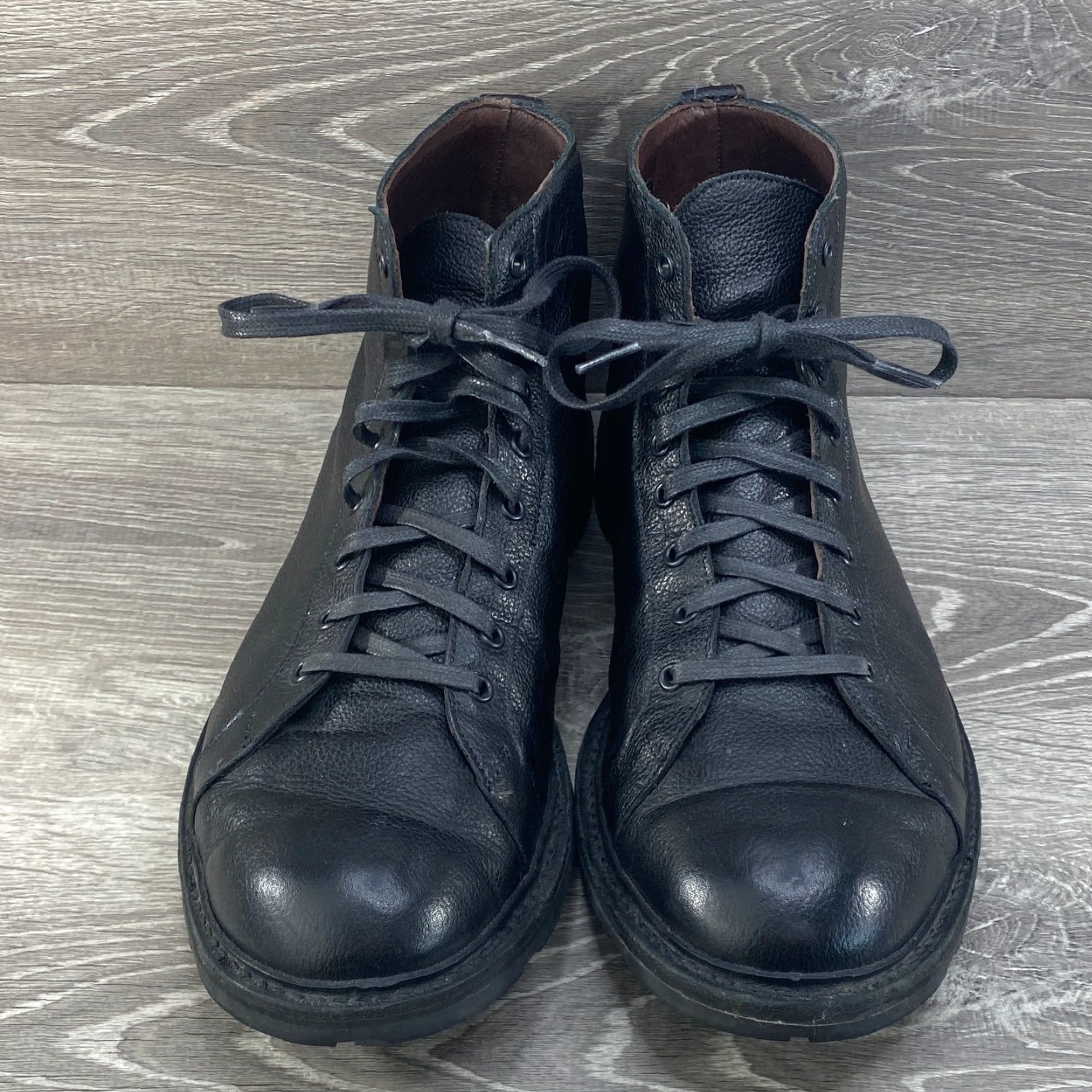 Allen Edmonds Allen Edmonds Alpine Mens 12 Boots Black Leather Port Washington Weather Proof Lace Up Vibram Sole Size US 12 / EU 45 - 3 Thumbnail