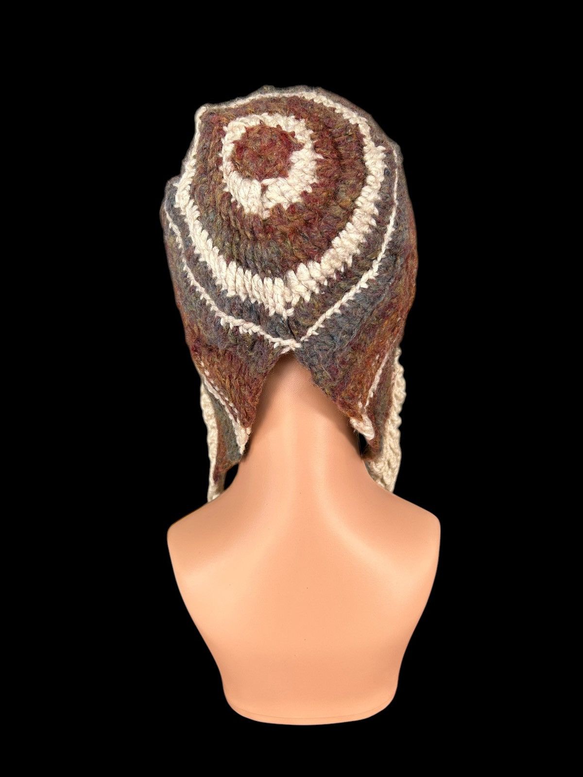 Japanese Brand × Kapital × Vintage Crochet Knitted Handmade hairy Beanie Hats Rare Size ONE SIZE - 3 Thumbnail