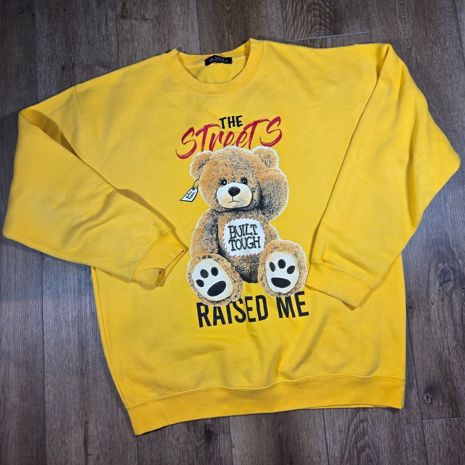 Other 3Forty Streets Raised Me Yellow Varsity Sweatshirt XL Size US XL / EU 56 / 4 - 1 Thumbnail