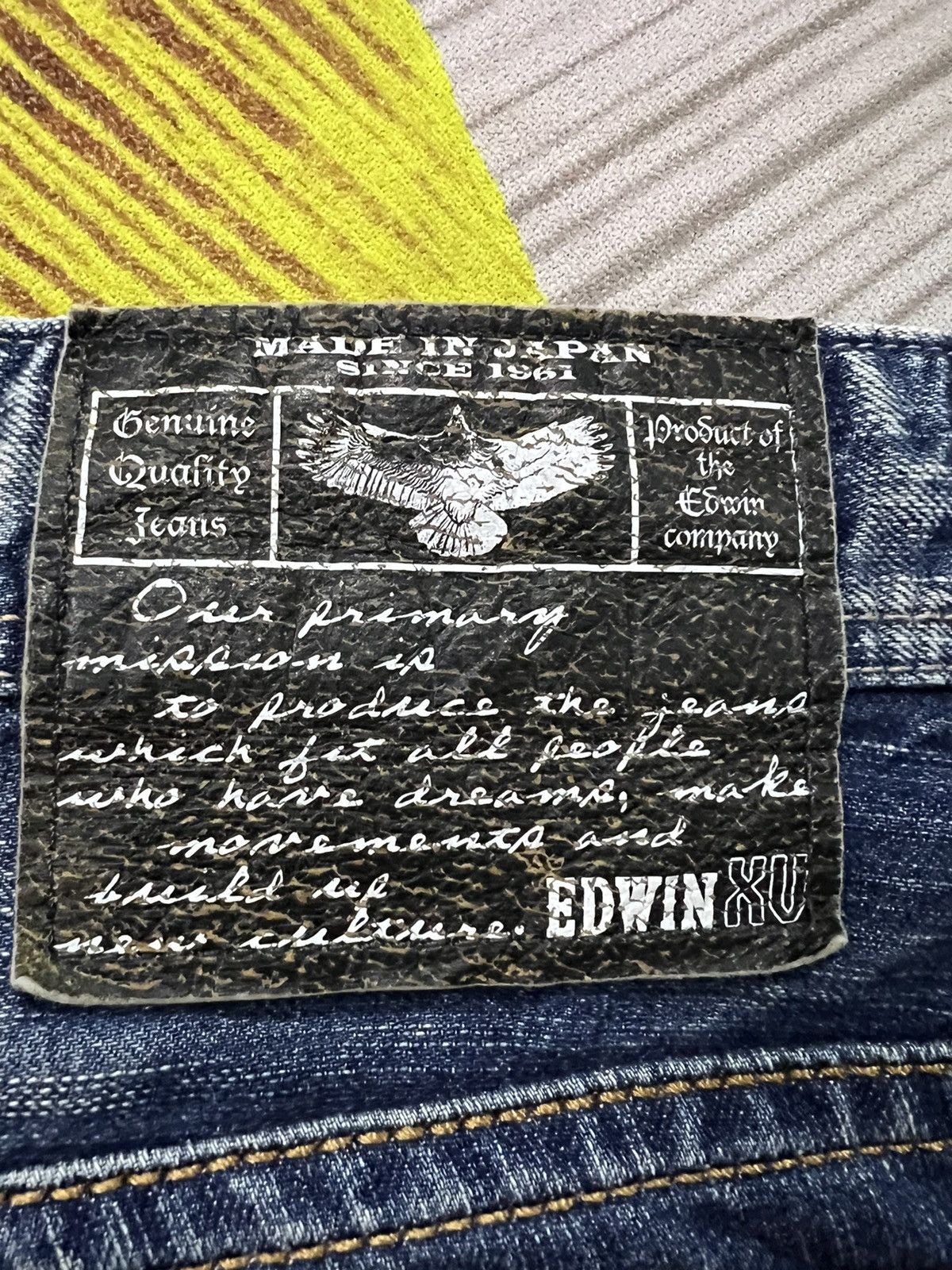 Japanese Brand VINTAGE EDWIN XV DISTRESSED FLARE BOOTCUT Size US 30 / EU 46 - 14 Thumbnail