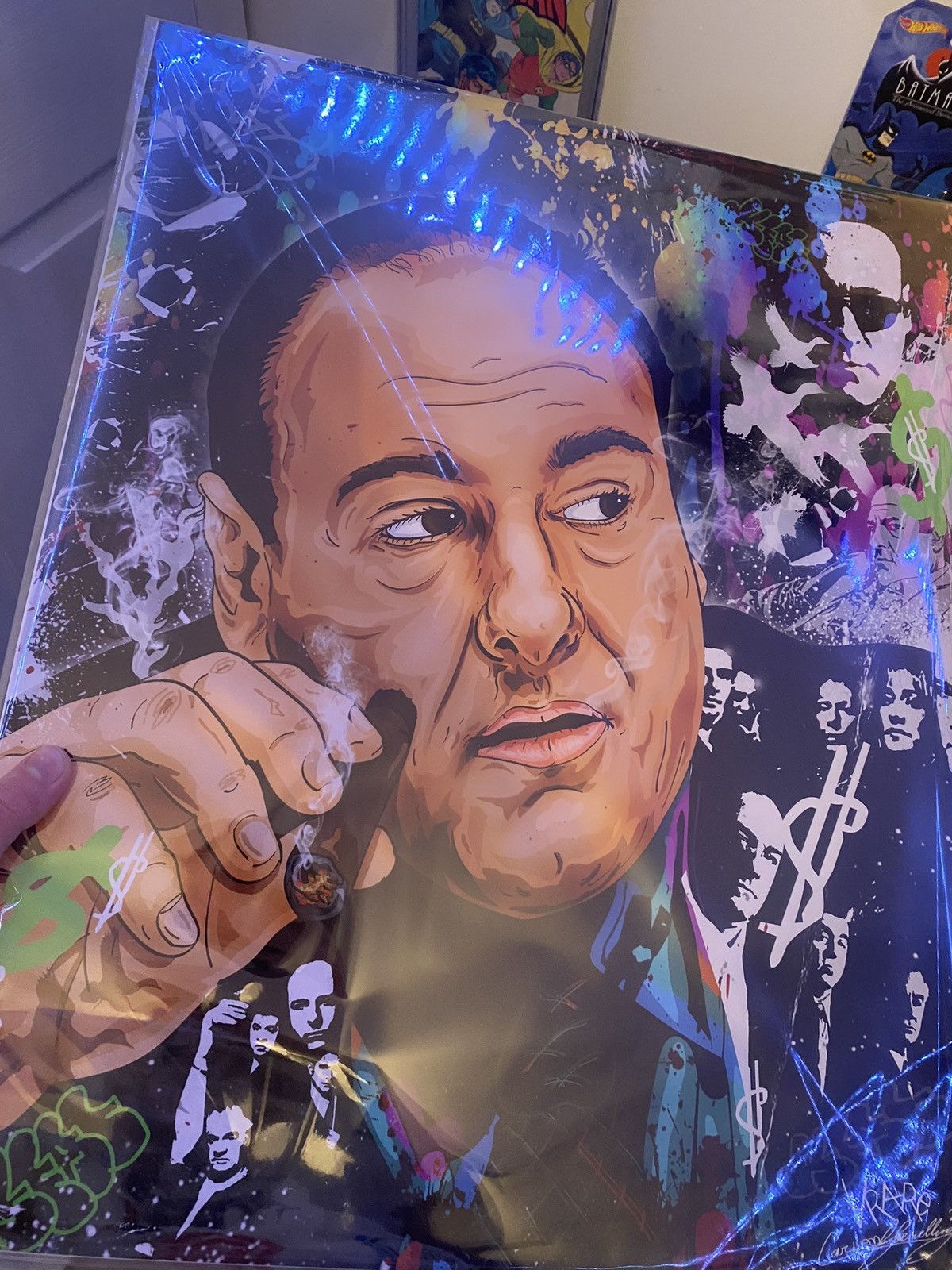 Sopranos - Tony soprano print poster custom, image size:1200x1600