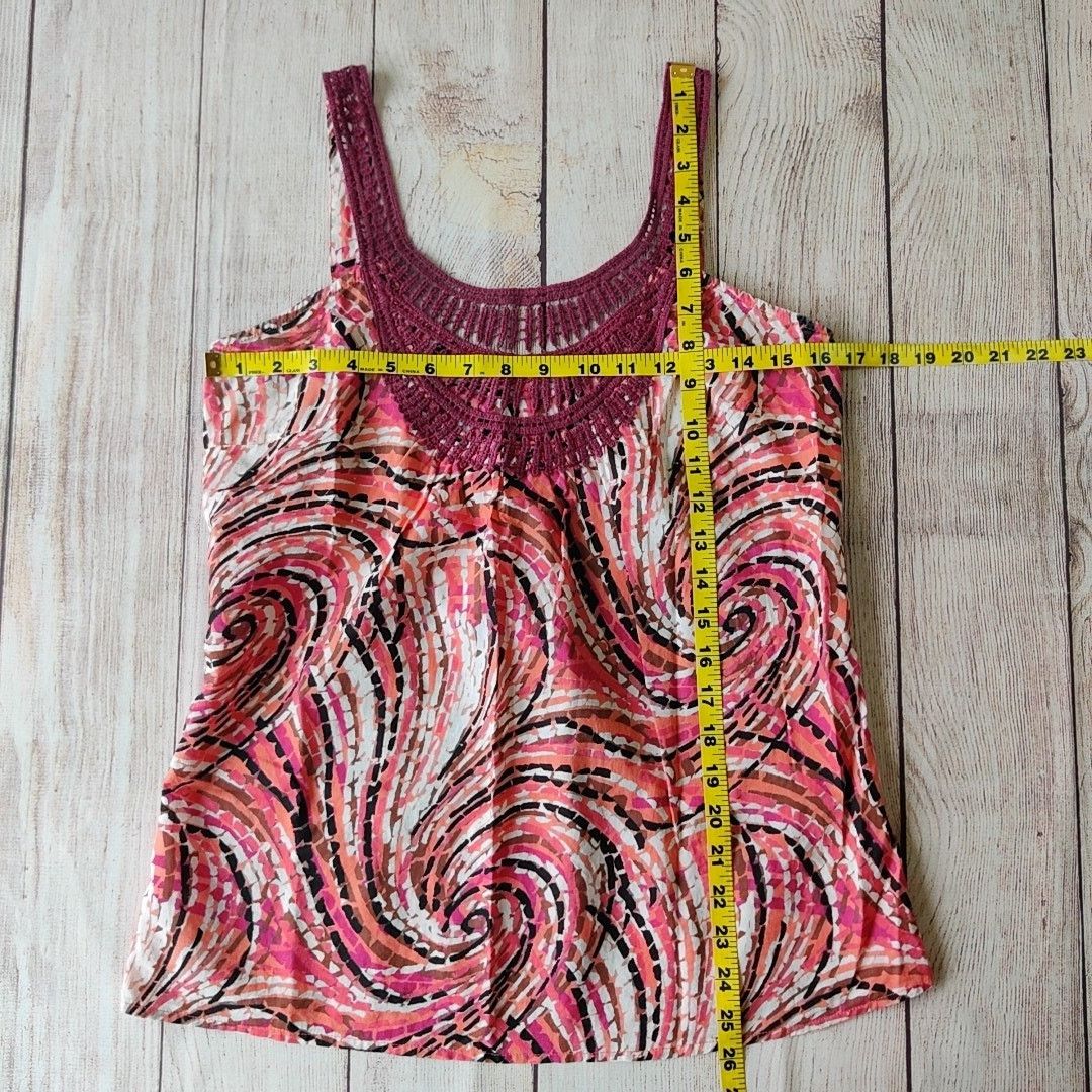 Prana PrAna Breathe crochet neck cotton tank top sz M Size M / US 6-8 / IT 42-44 - 7 Thumbnail