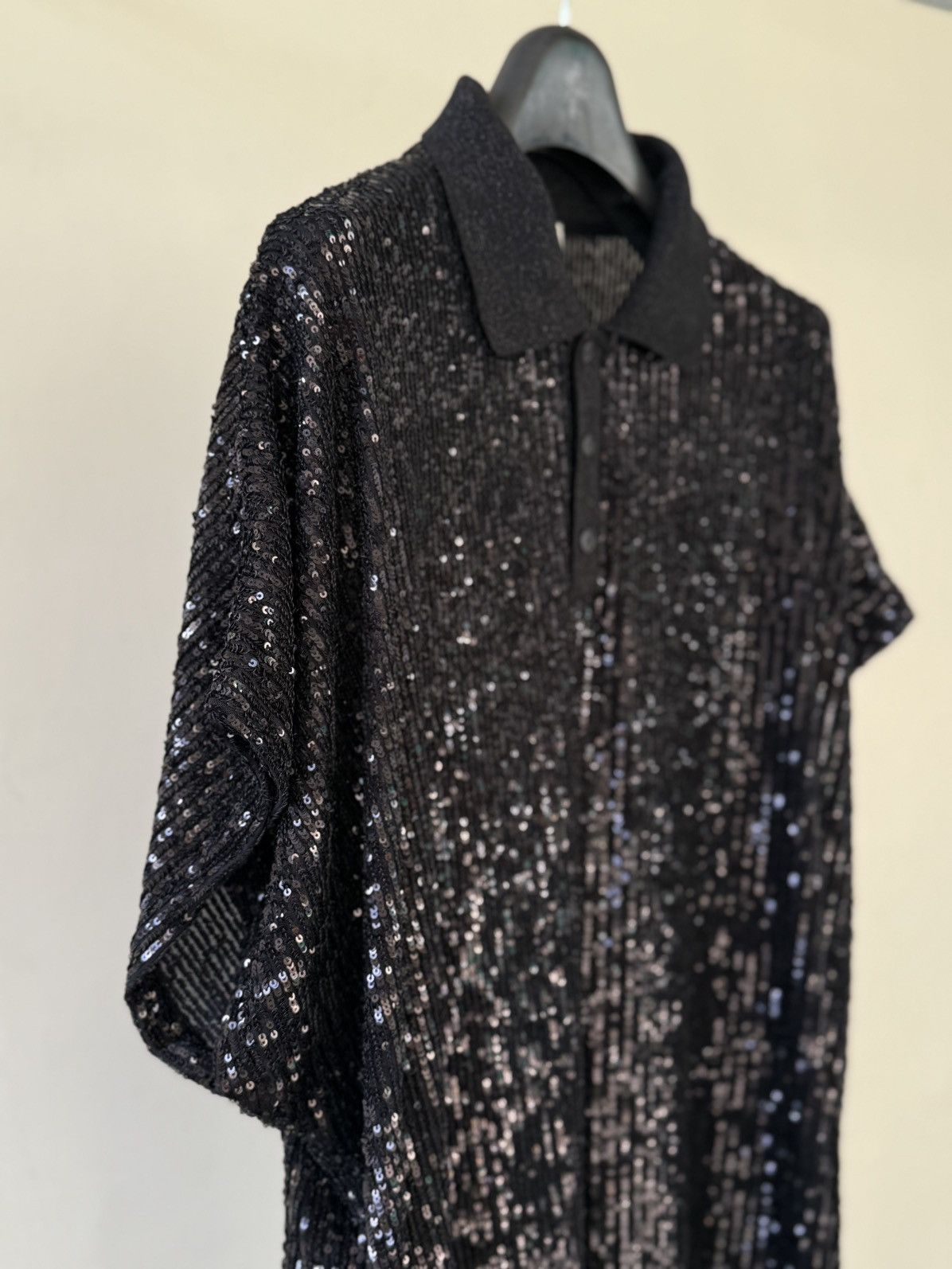 Saint Laurent Paris Saint Laurent Oversized Sequin Polo Size US L / EU 52-54 / 3 - 6 Thumbnail