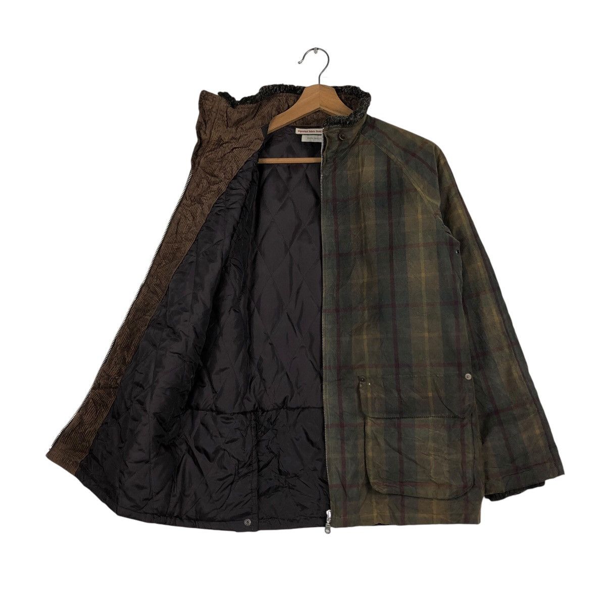 Japanese Brand Vintage Chore Worker Jacket blanc bleu minuit Tartan Design Size US M / EU 48-50 / 2 - 12 Thumbnail