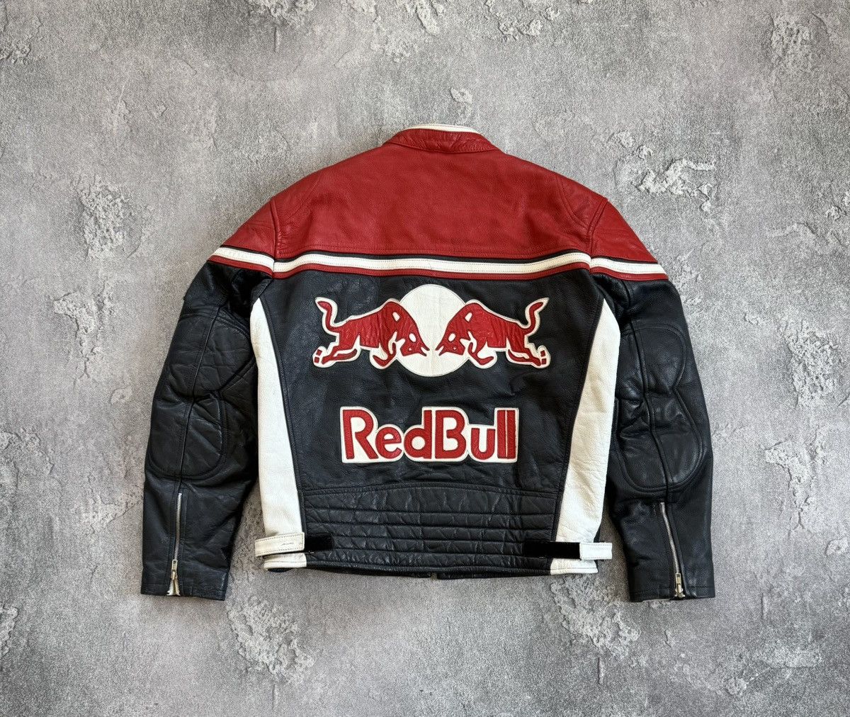 Red Bull Red Bull XL genuine leather racing motorcycle jacket biker Size US XL / EU 56 / 4 - 19 Thumbnail