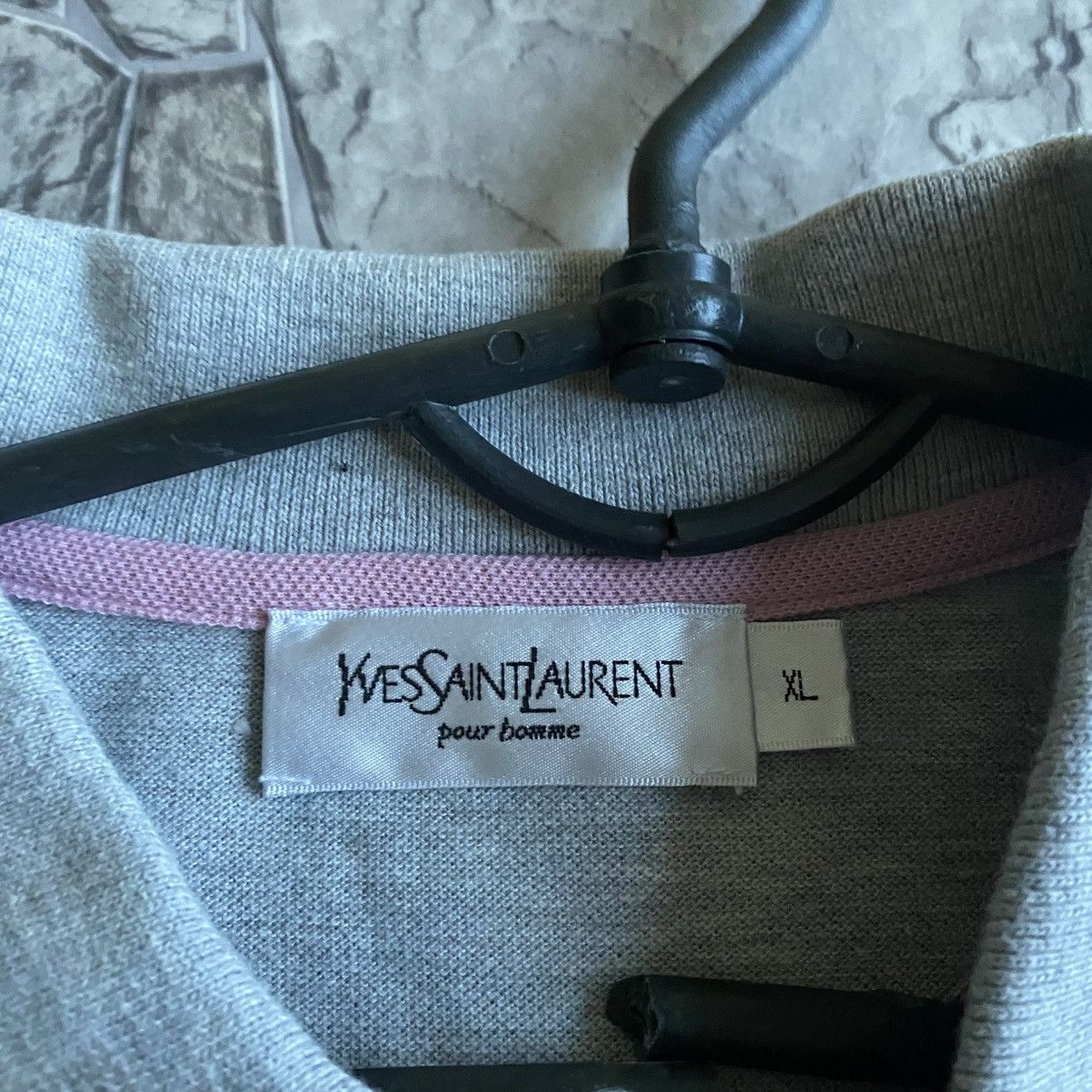 Yves Saint Laurent Yves Saint Laurent Polo T-shirt big logo Size US XL / EU 56 / 4 - 9 Thumbnail