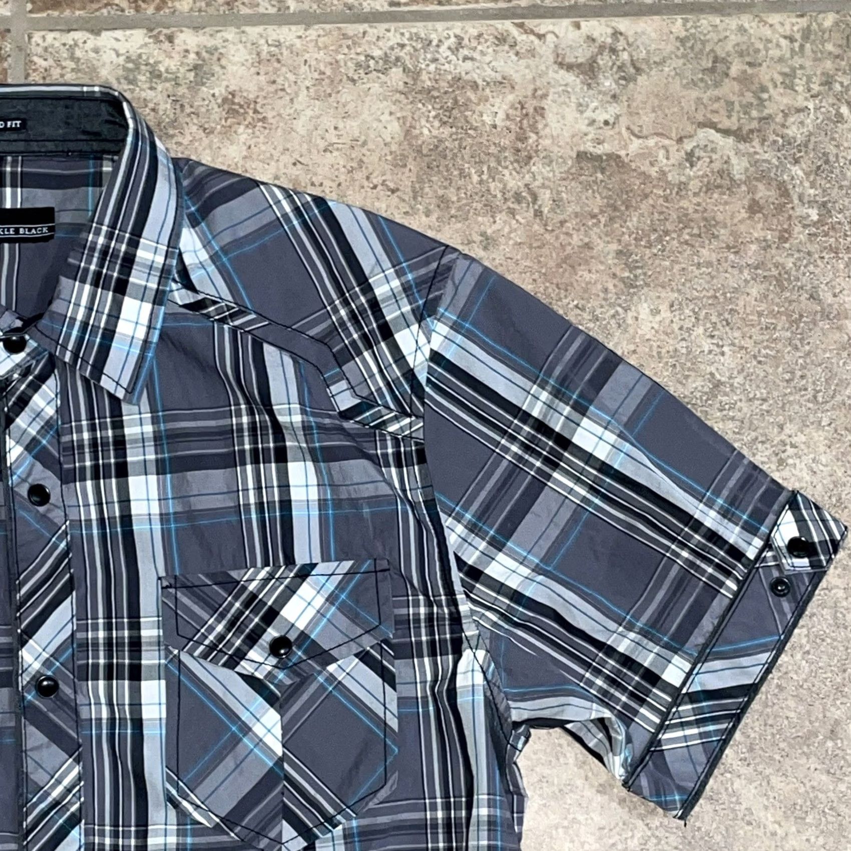 Buckle Black Buckle Black button up snap standard fit Black men’s large Size US L / EU 52-54 / 3 - 3 Thumbnail