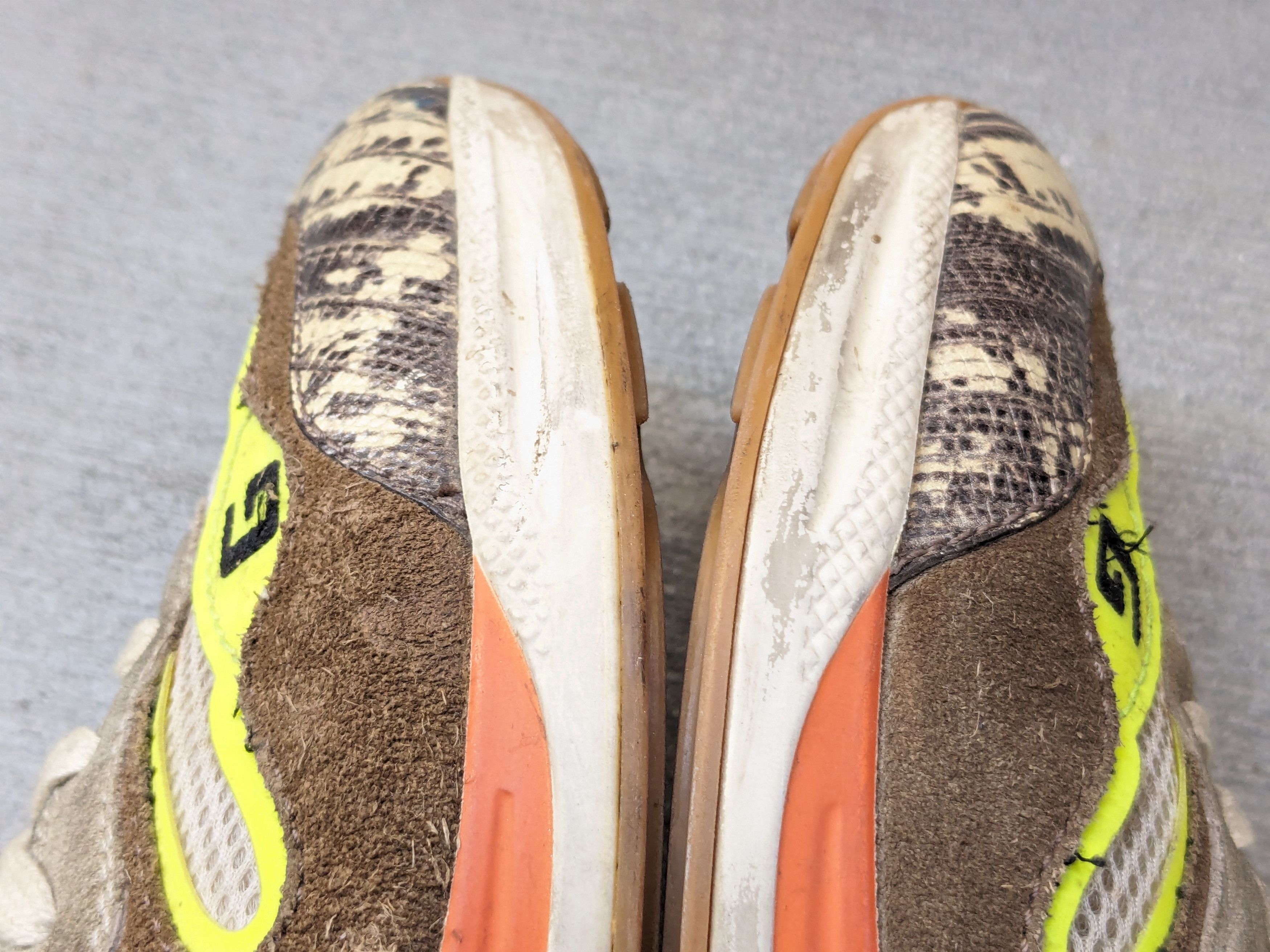 Gucci Gucci Ultrapace Sneakers Size 8.5 Brown Blue Orange Suede Size US 8.5 / EU 41-42 - 7 Thumbnail