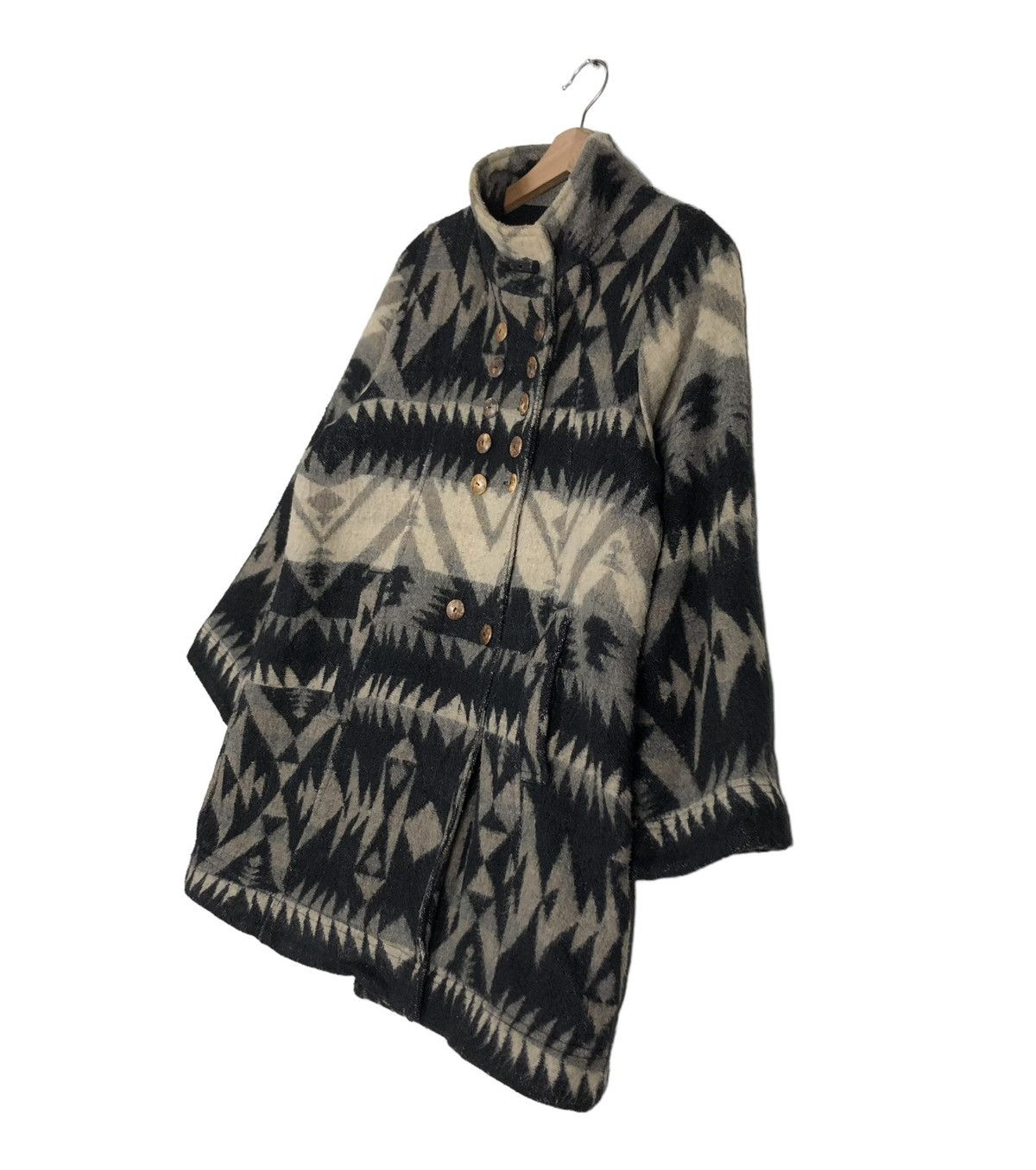 Japanese Brand 🔥VINTAGE WOOL BUTTON JACKET ANISHA JAPAN NAVAJO NATIVE Size US M / EU 48-50 / 2 - 2 Thumbnail