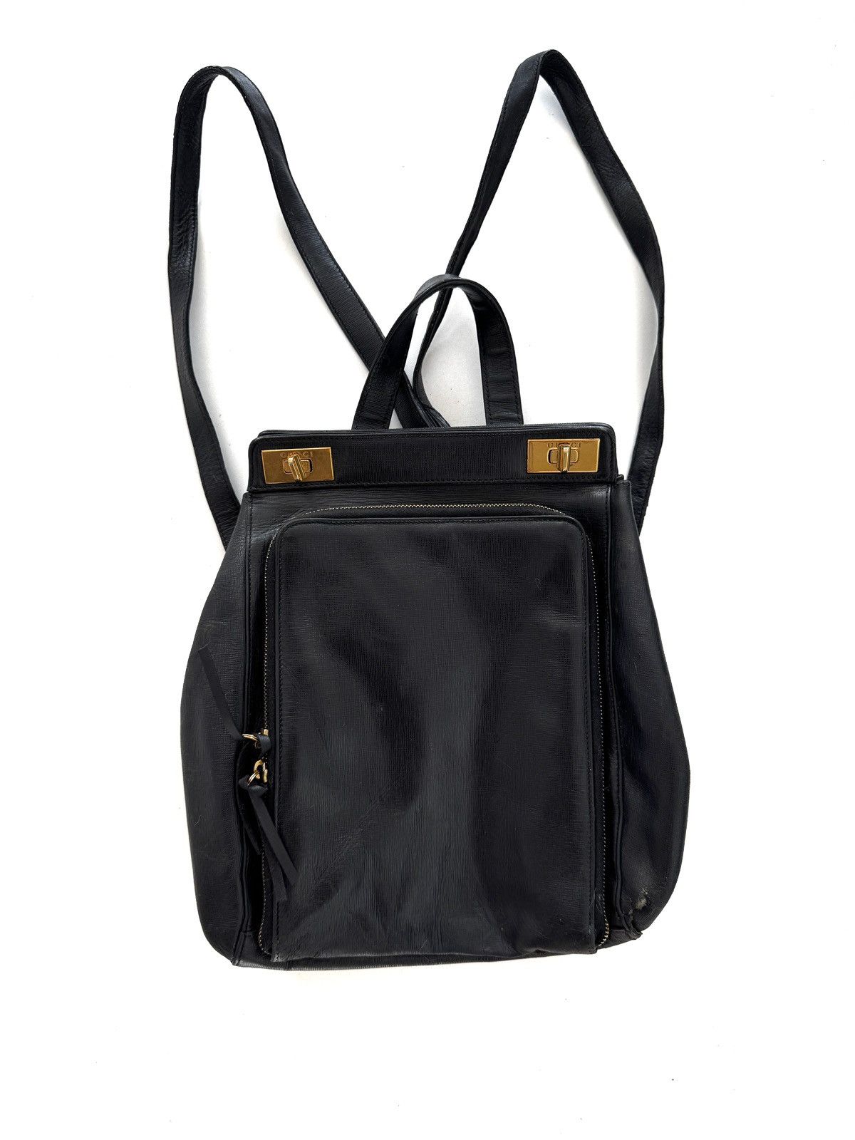 Gucci Gucci Leather Backpack Vintage Size ONE SIZE - 1 Thumbnail