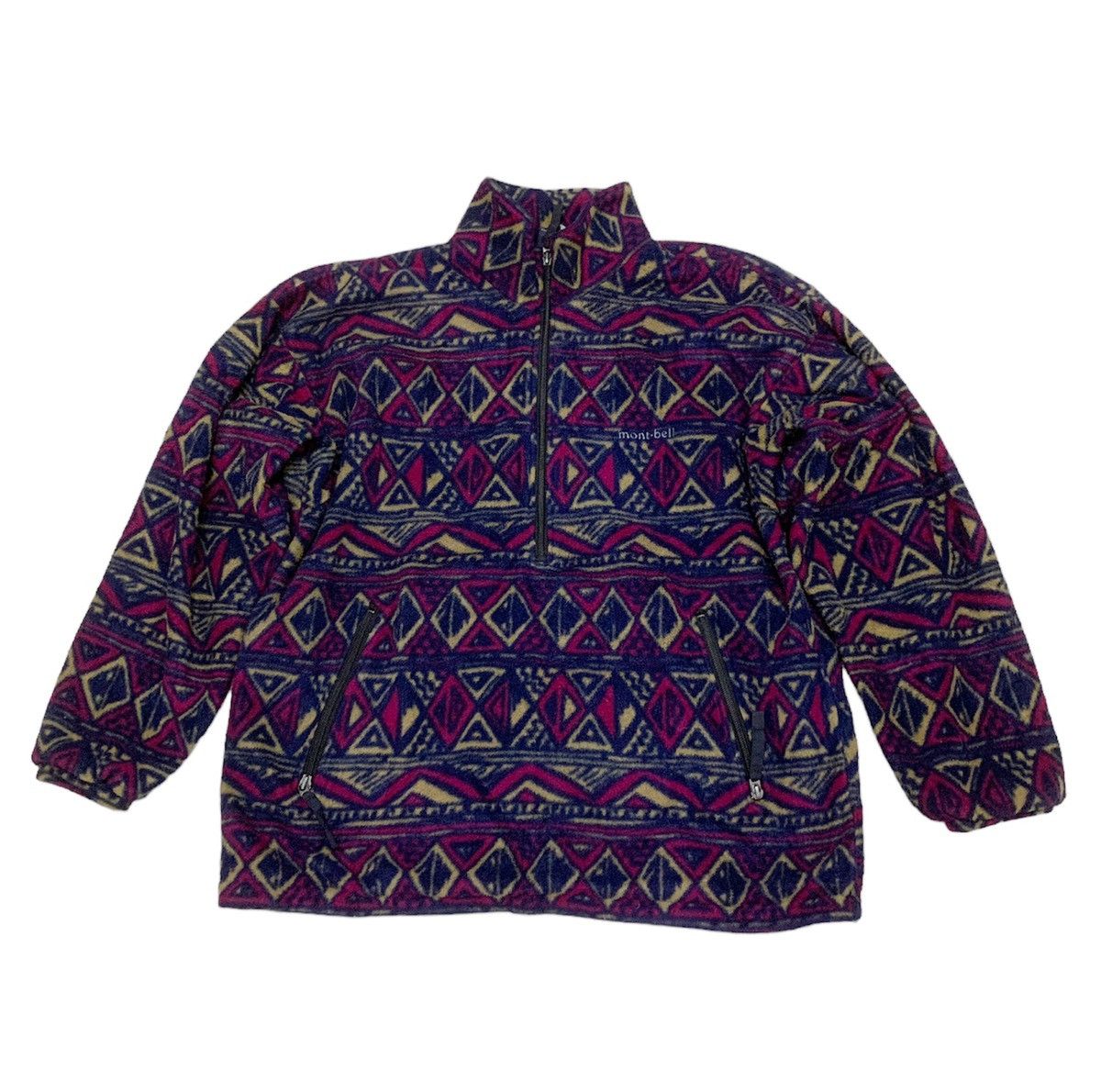 Montbell 90s Montbell Japan goretex wind stopper navajo fleece jacket Size US M / EU 48-50 / 2 - 2 Thumbnail