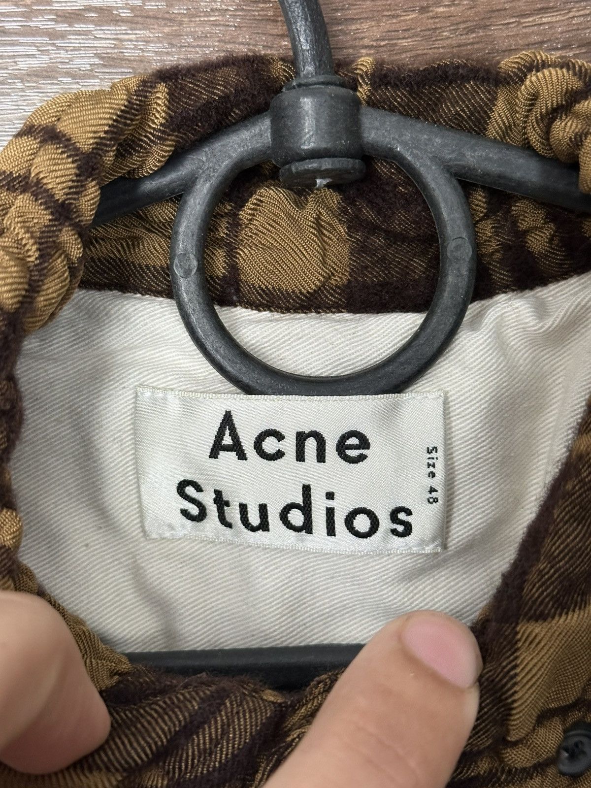 Acne Studios Acne Studios Checked Shirt Button Up Long Sleeve Wool Size US S / EU 44-46 / 1 - 10 Thumbnail