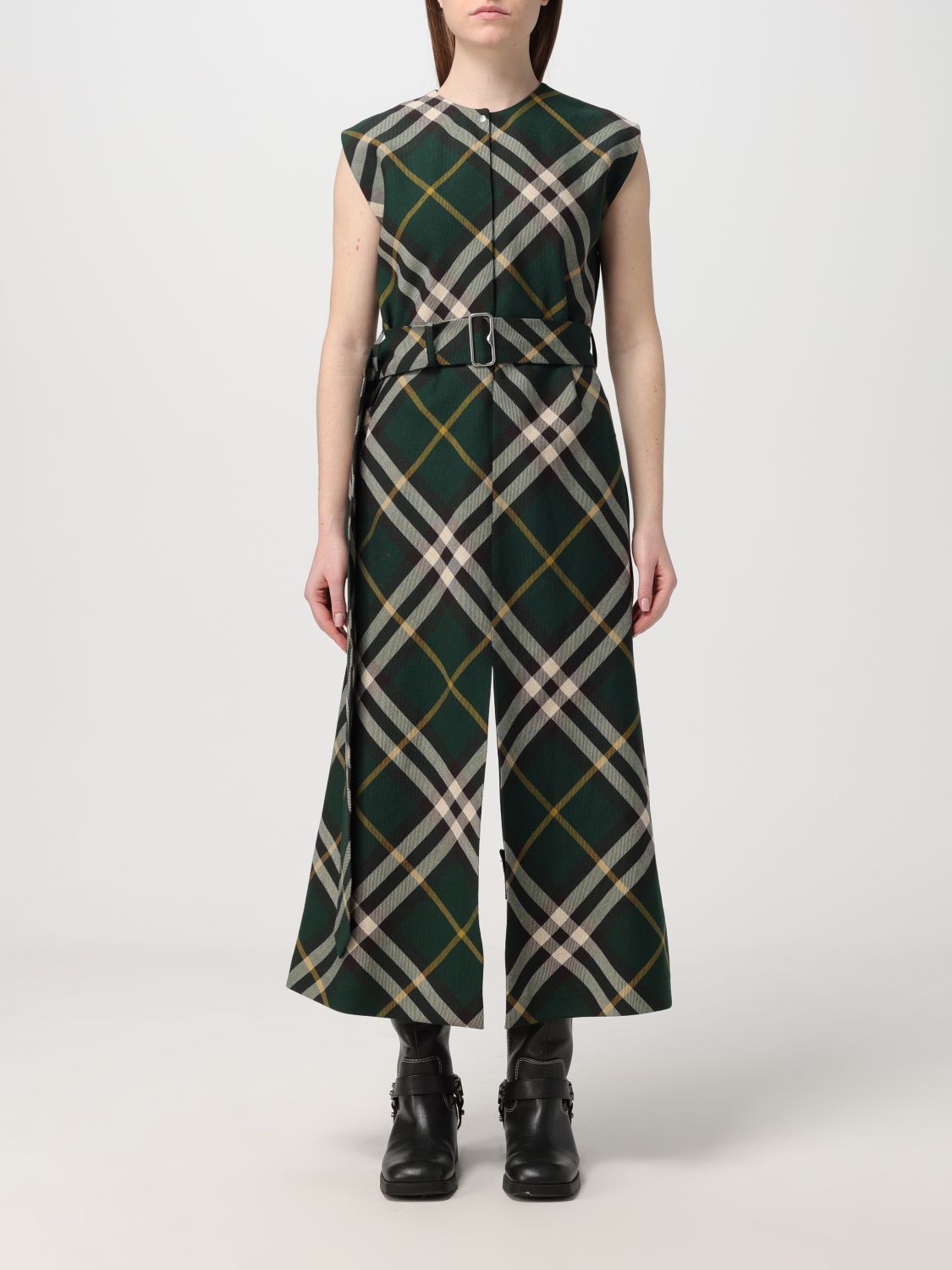 image of Burberry Dress Woman Green, Women's (Size XS)