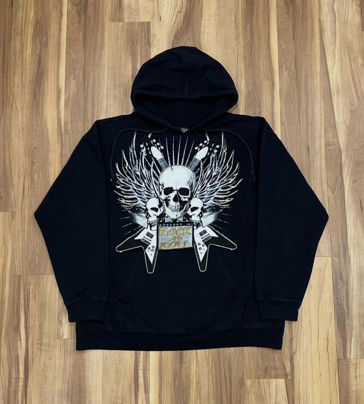Other Y2K Hybrid Rock & Roll Skull Hoodie Size US M / EU 48-50 / 2 - 1 Thumbnail