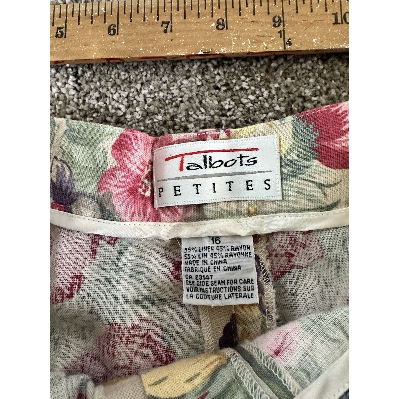Talbots Talbots Vtg Women's 16 Pleated Pants LINEN Cottagecore Size 38" / US 16 / IT 52 - 6 Thumbnail