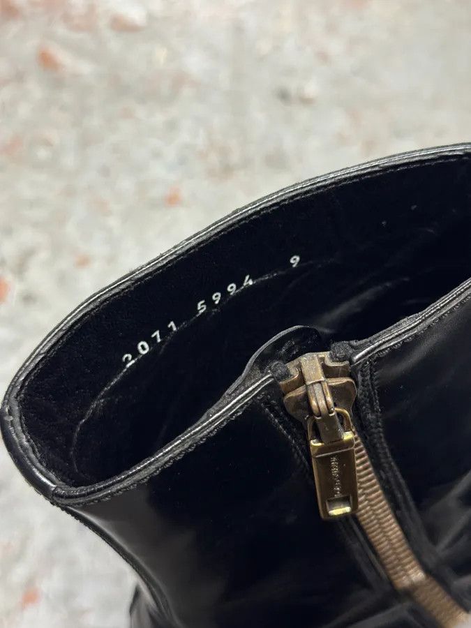Dolce & Gabbana 2000s Dolce & Gabbana Black Leather Ankle Boots Size US 10 / EU 43 - 6 Thumbnail