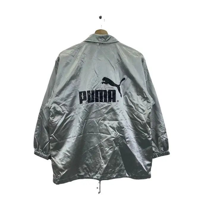 Puma Vtg 90’ PUMA JASPO JAPAN Stock Logo Grey Jacket Windbreaker Size US L / EU 52-54 / 3 - 1 Thumbnail