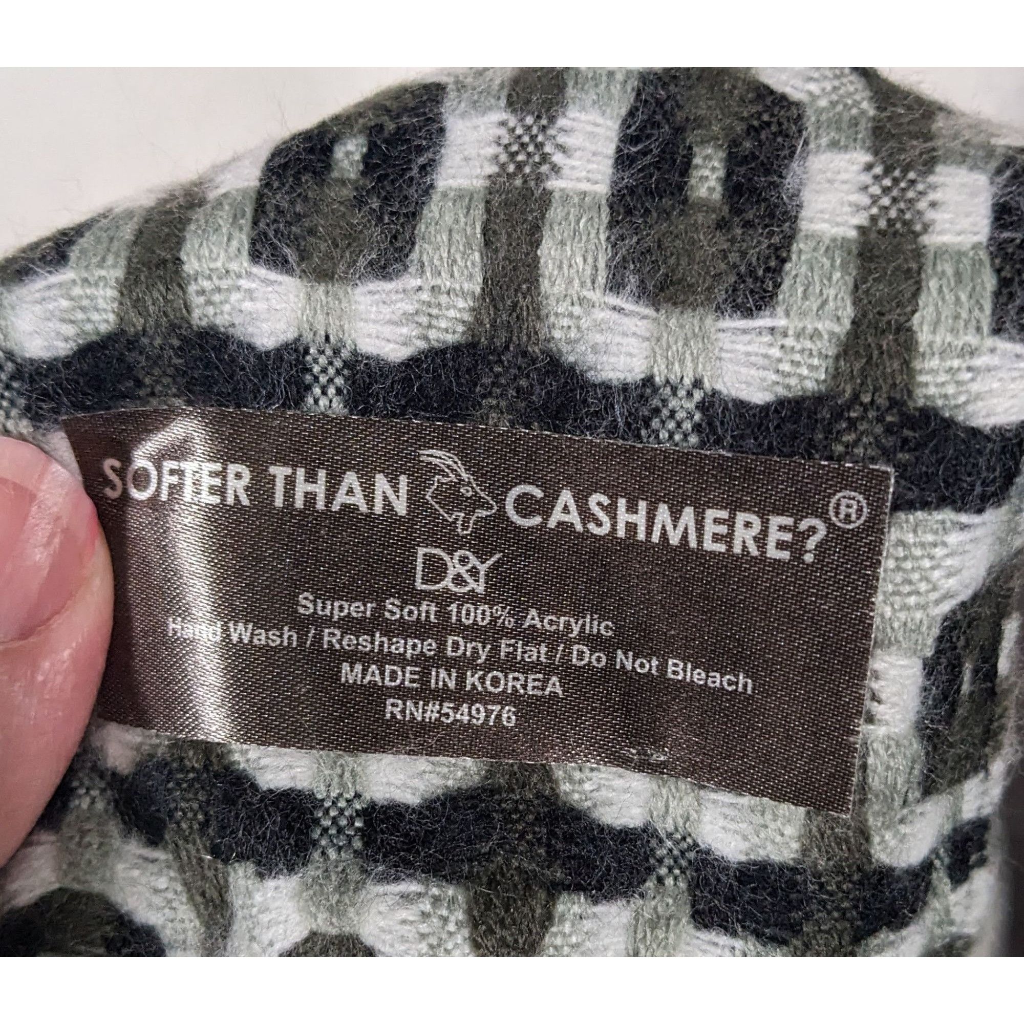 Other D&Y Softer Than Cashmere Geometric Korean Scarf Size ONE SIZE - 4 Thumbnail