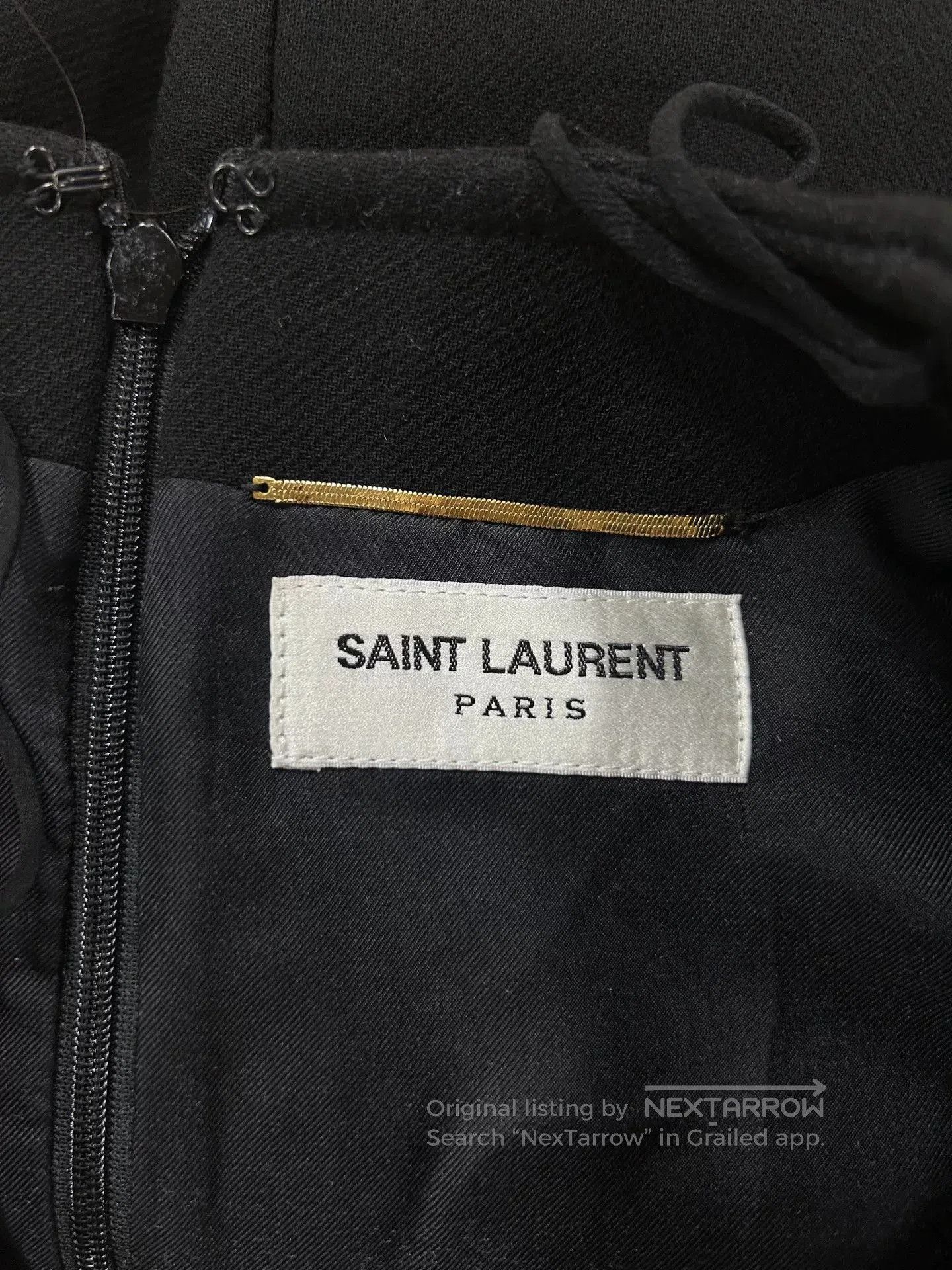 Saint Laurent Paris Saint Laurent Black V. Size S / US 4 / IT 40 - 6 Thumbnail