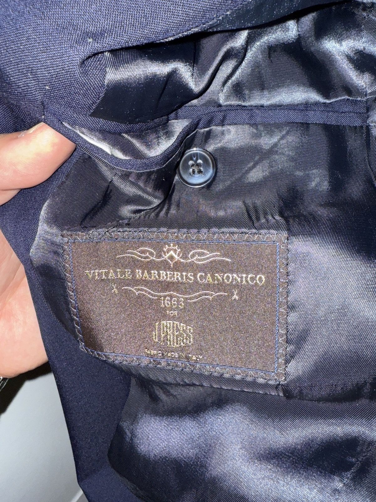 J. Press Navy Blazer Size 36R - 1 Thumbnail