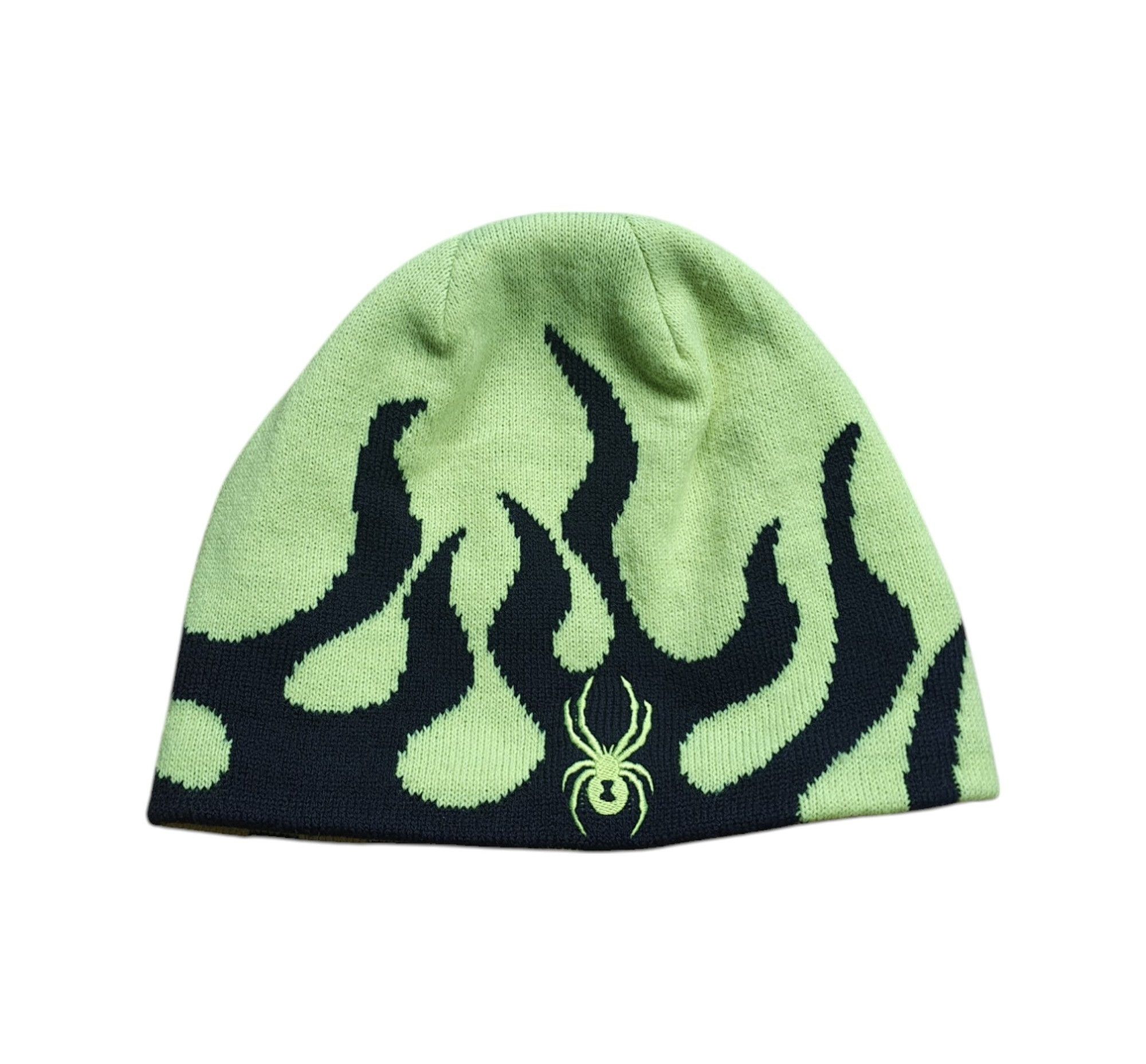 Spyder Spyder Black & Neon Ski Winter Beanie Hat Size ONE SIZE - 1 Thumbnail