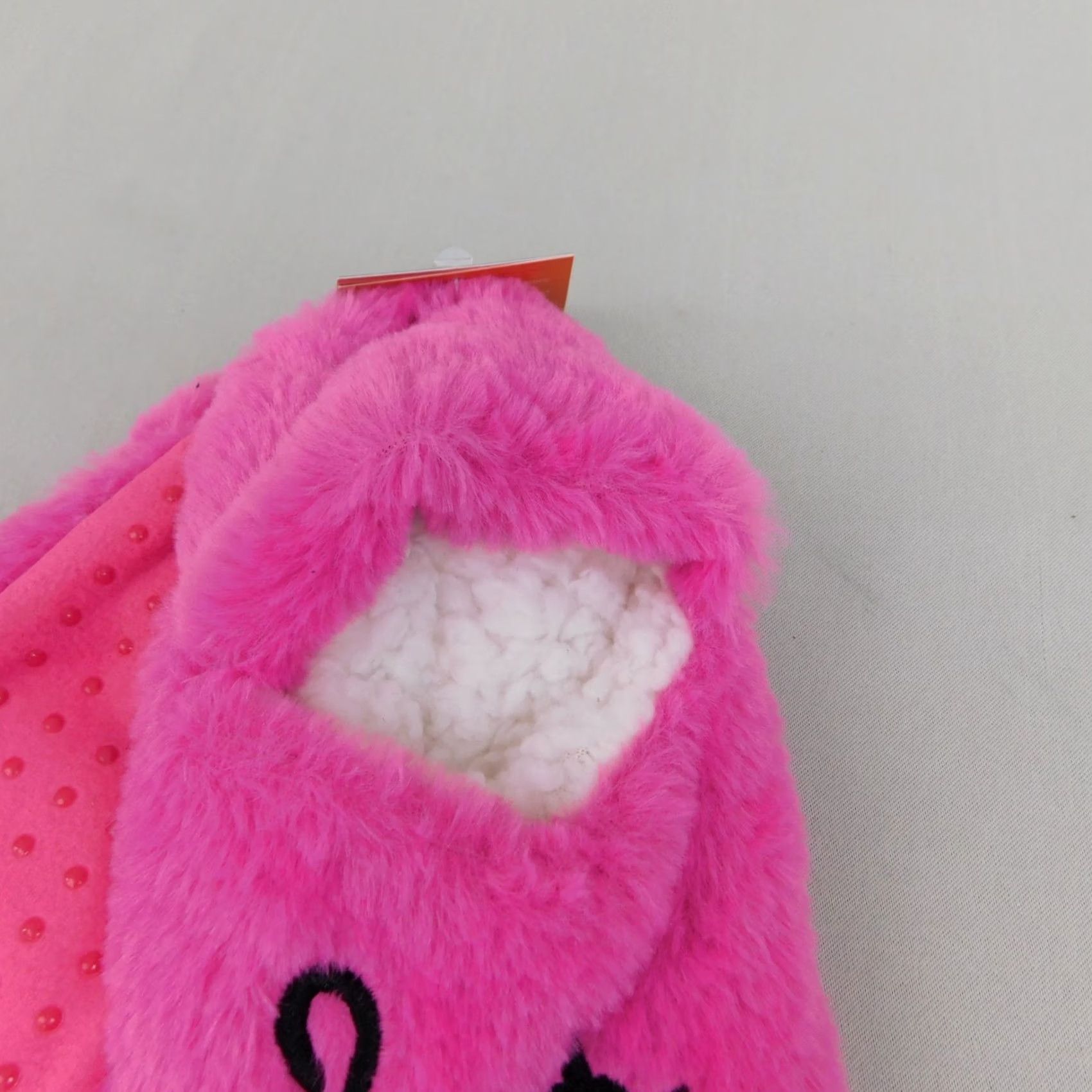 Vintage Hyde & Eek! Boutique Slipper Socks Black Cat Pink 5-7 S/M Gripper Fur Lined Halloween Velvet? Size ONE SIZE - 4 Thumbnail