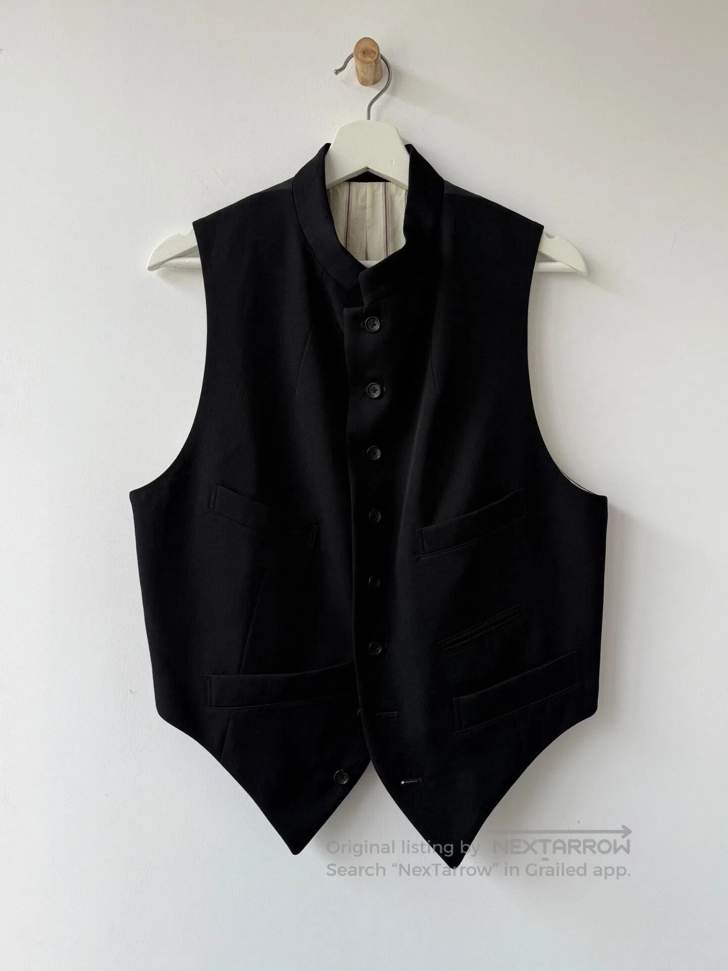 Yohji Yamamoto Yohji Yamamoto Black Wool Vest. Size US M / EU 48-50 / 2 - 2 Thumbnail
