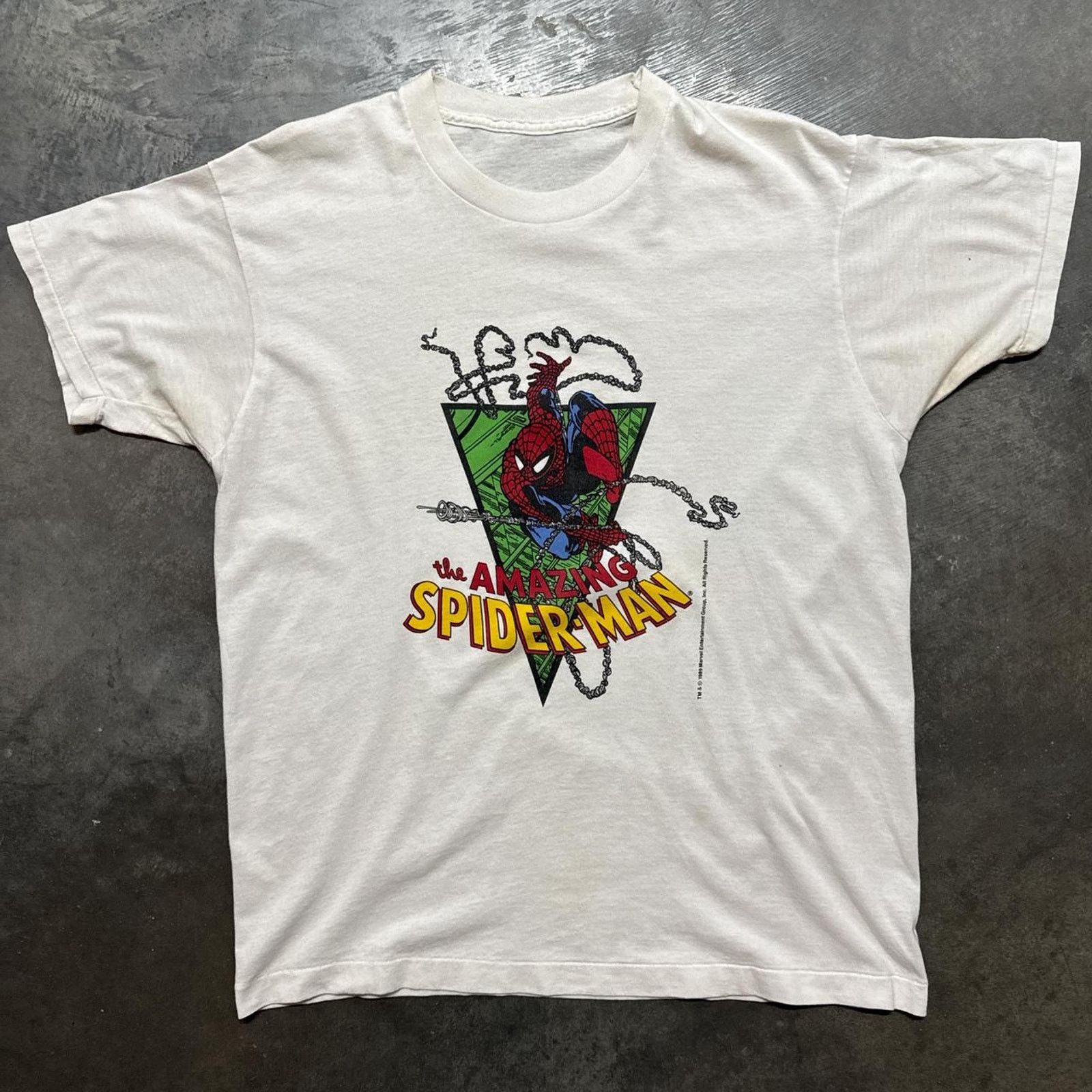 Vintage Marvel The Amazing Spider-Man Vintage 80s Graphic T-Shirt Size US L / EU 52-54 / 3 - 1 Thumbnail