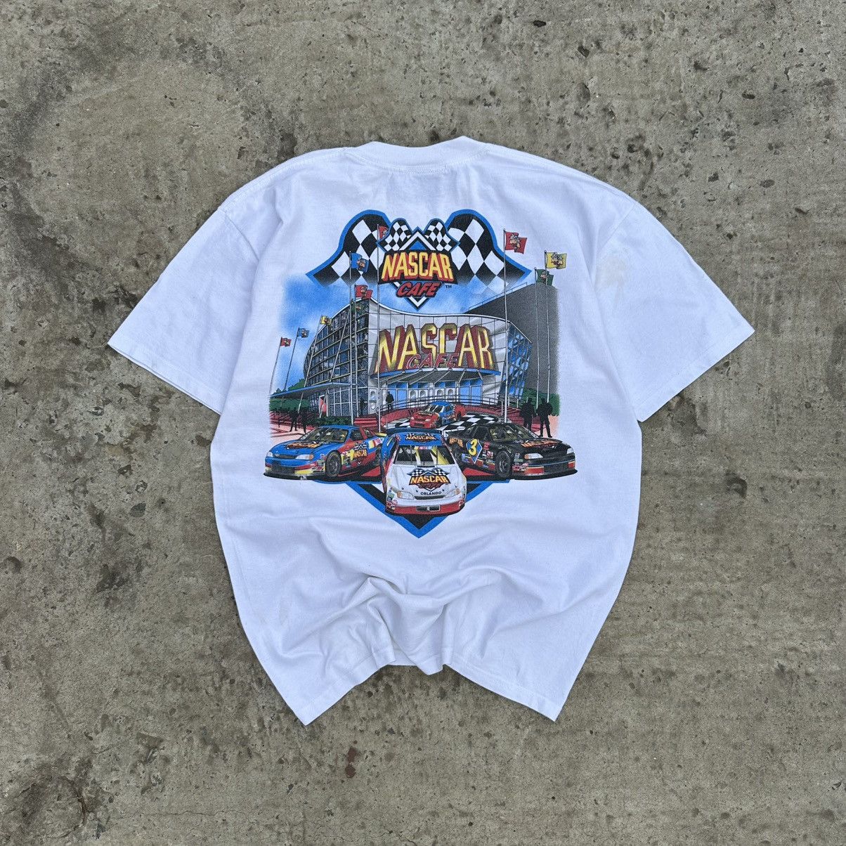 Japanese Brand × NASCAR Vintage Japanese Style NASCAR Cafe Orlando T-shirts Racing Size US L / EU 52-54 / 3 - 1 Thumbnail